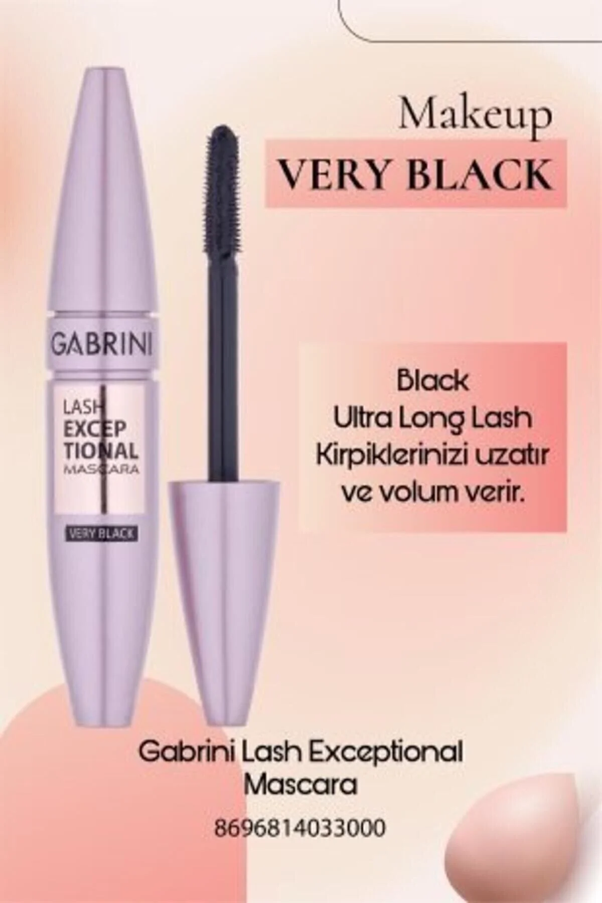 ریمل استثنایی شلاق اورجینال Gabrini