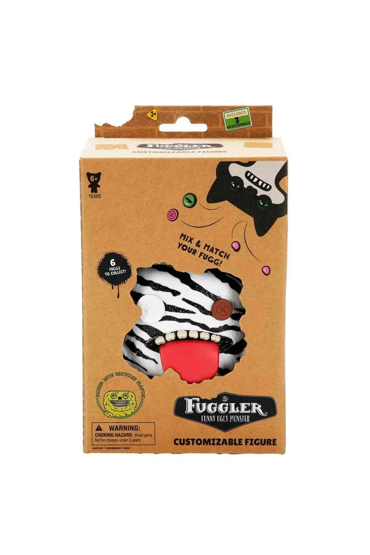 اسباب بازی های فیگور دیگر شکل تکی قابل تنظیم 2 OOGAH BOOGAH ZEBRA Fuggler