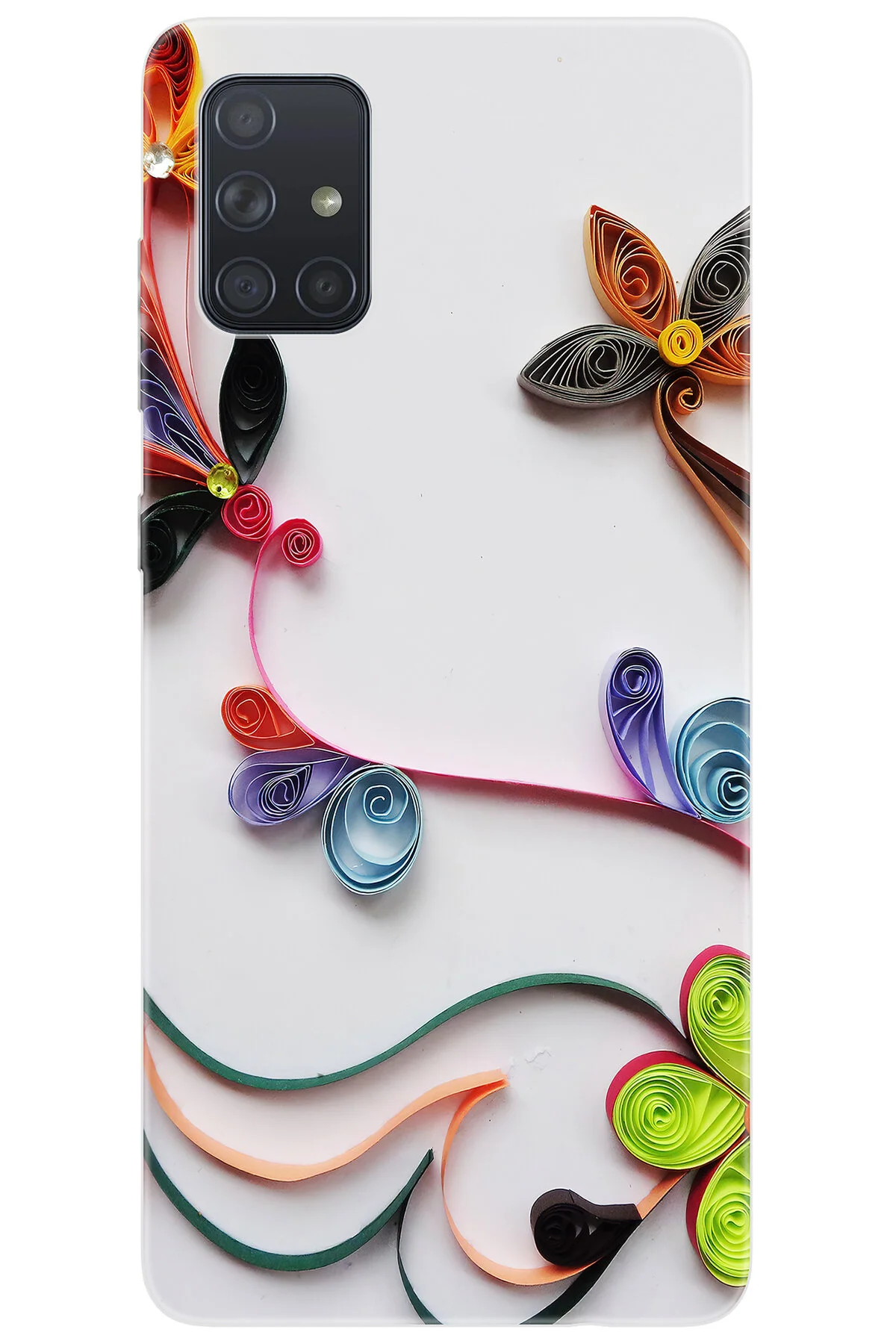 کاور و قاب SAMSUNG GALAXY A71 SM با الگوی طرح دار گل سیلیکونی سازگار NGO:220 CP P3HAJQN Ceppare