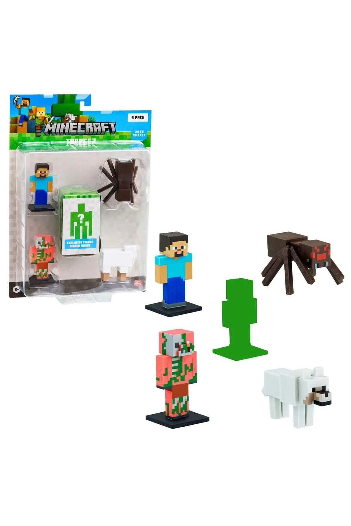 فیگور 5 SET ماینکرفت اورجینال Minecraft