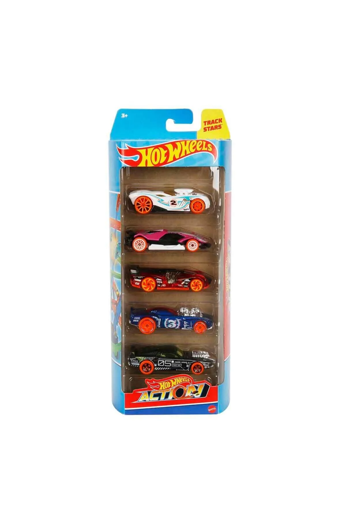 اسباب بازی های فیگور دیگر مردانه و زنانه مجموعه 5 CAR HTV55 BEASTS STREET HOT WHEELS