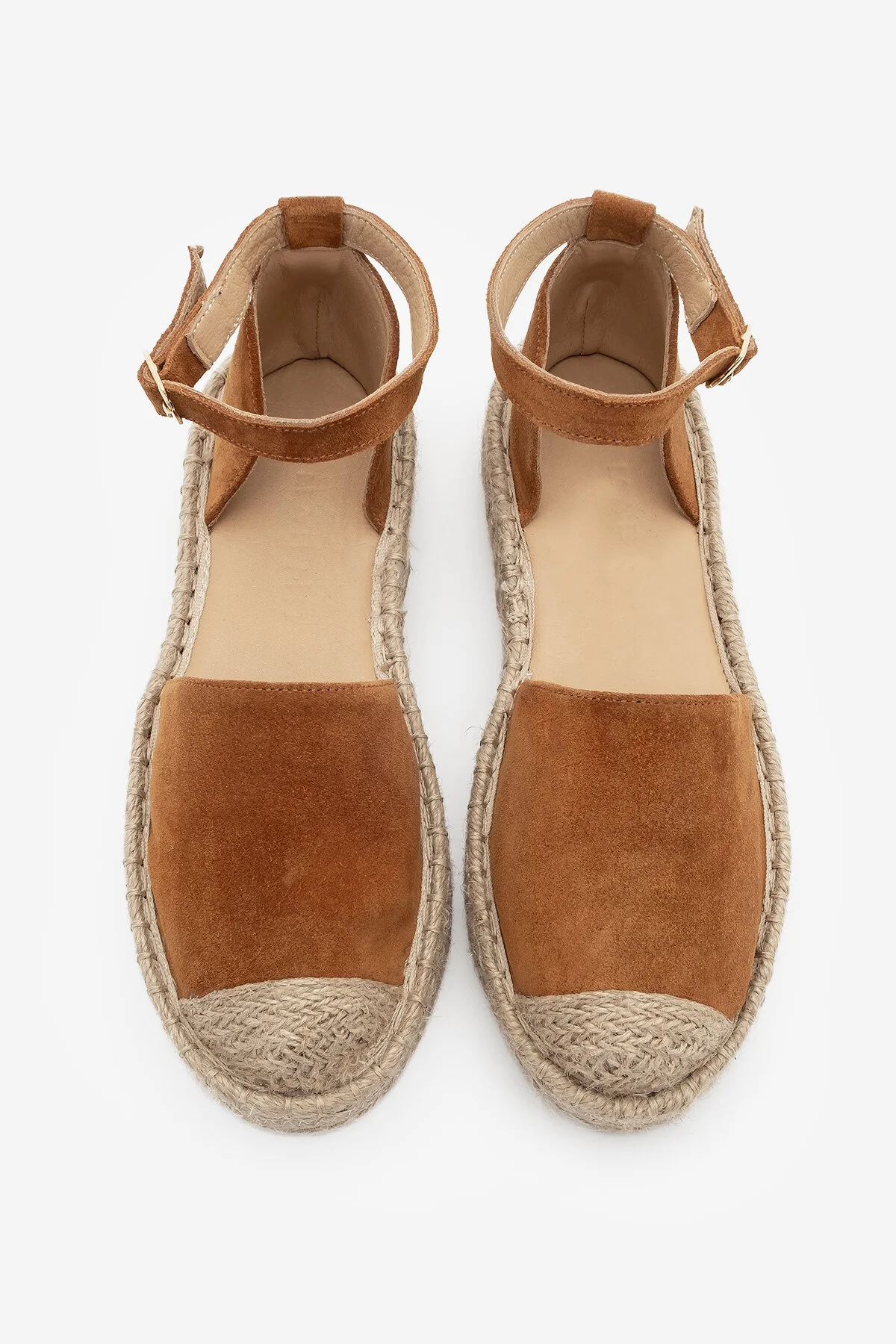 اسپادیل روزانه چند رنگ زنانه کفش چرمی اصلی چرم کور ESPADRIL SANDALS ZODER TABA مارجین Marjin