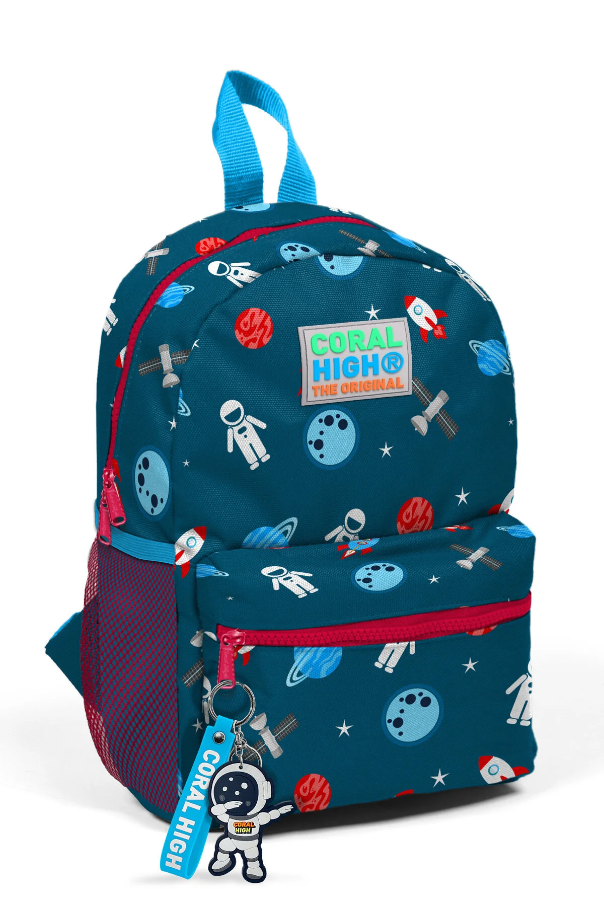 کیف مدرسه کوله پشتی آشیانه دو محفظه ای طرح دار KIDS NEFTI ASTRONAUT 23354 Coral High