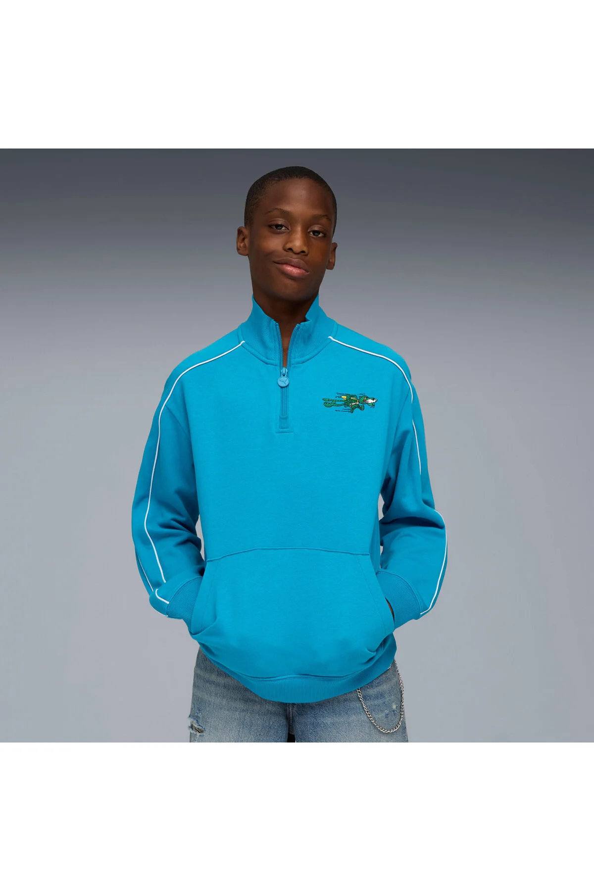 سویشرت آبی T7 SUPER KIDS پوما Puma