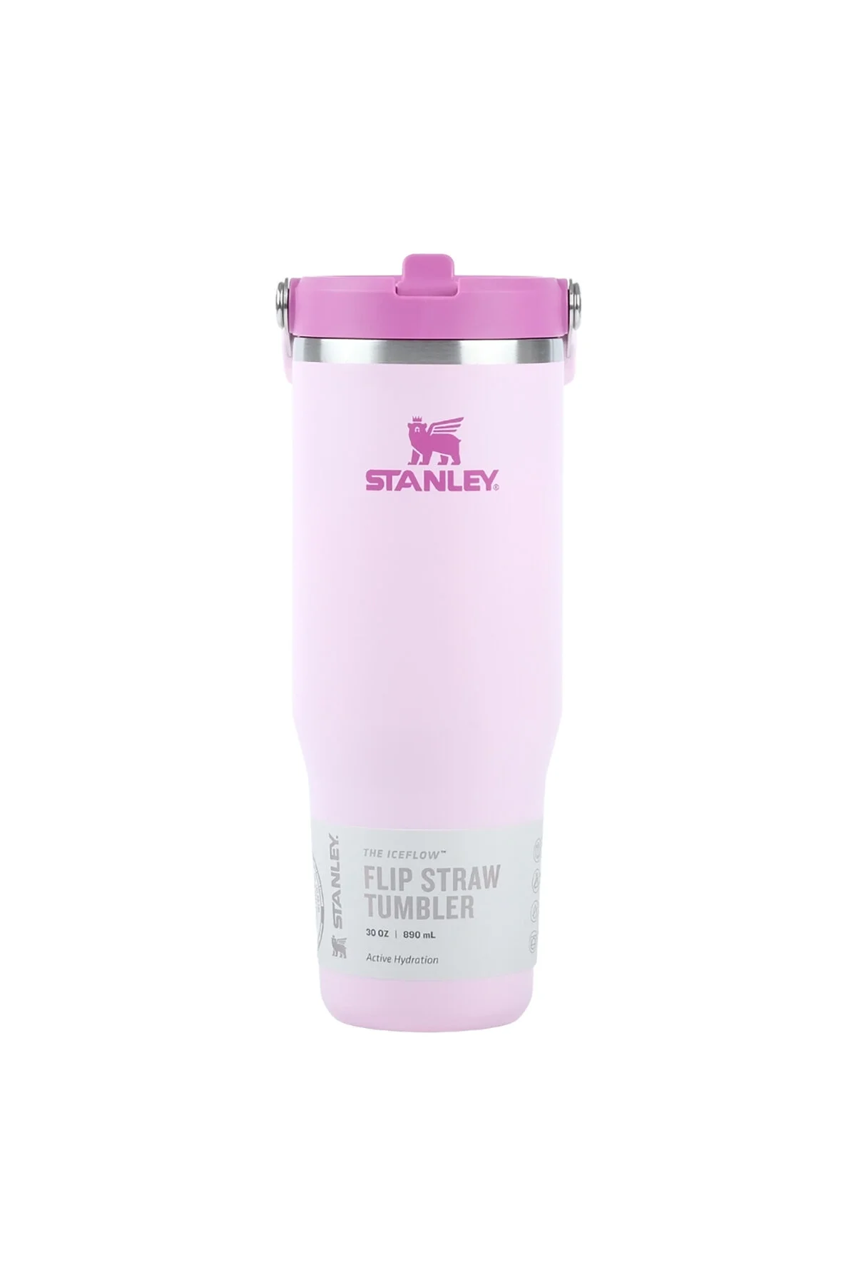 فلاسک قمقمه صورتی ICEFLOW FLIP STRAW 2.0 10 12043 078 اورجینال Stanley
