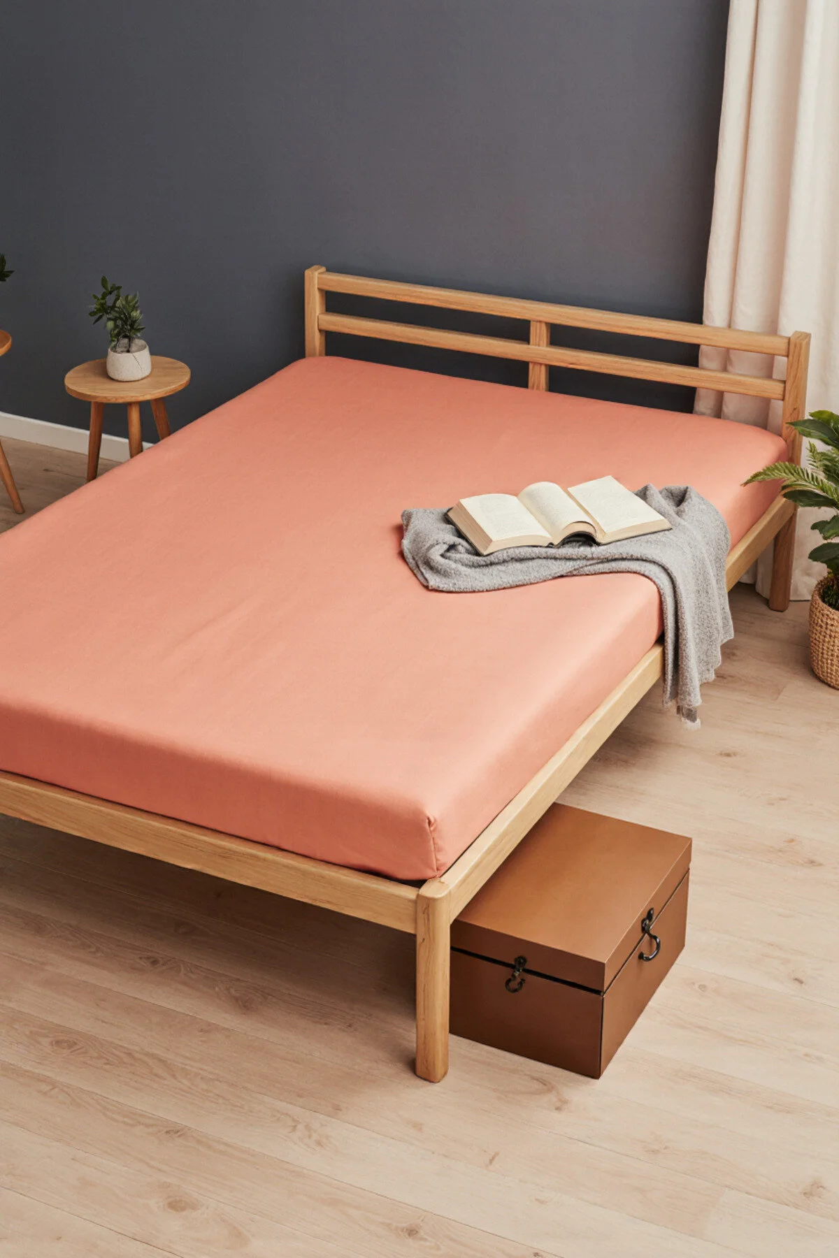 ست ملحفه یک نفره ورق های تایر دو برابر 160X200 سانتی متر رنگ ماهی قزل آلا Vivesta Home