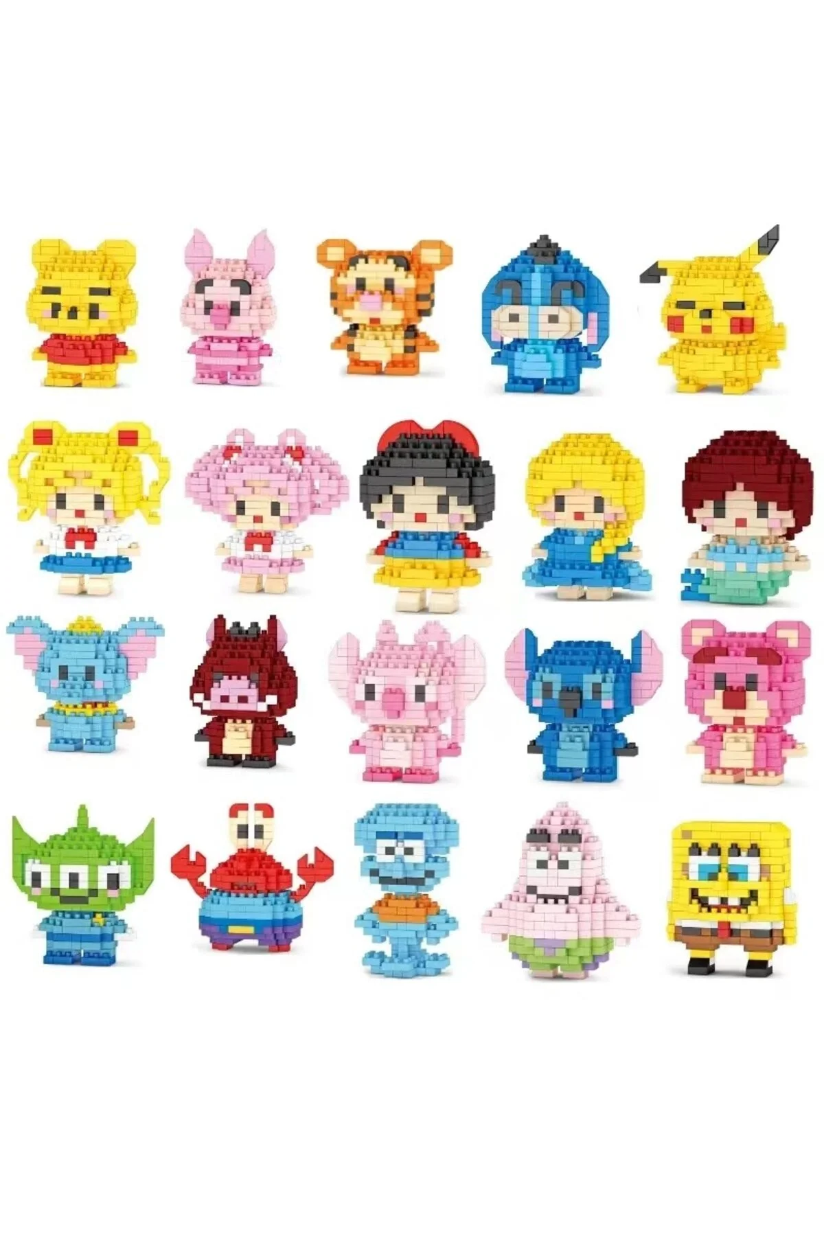 پازل سه بعدی | PINKYDAY DISNEY WINNIE – مجموعه مینی بلوک با هدیه شگفت انگیز SUNSTER COMPANY™ 144 عدد Bricks