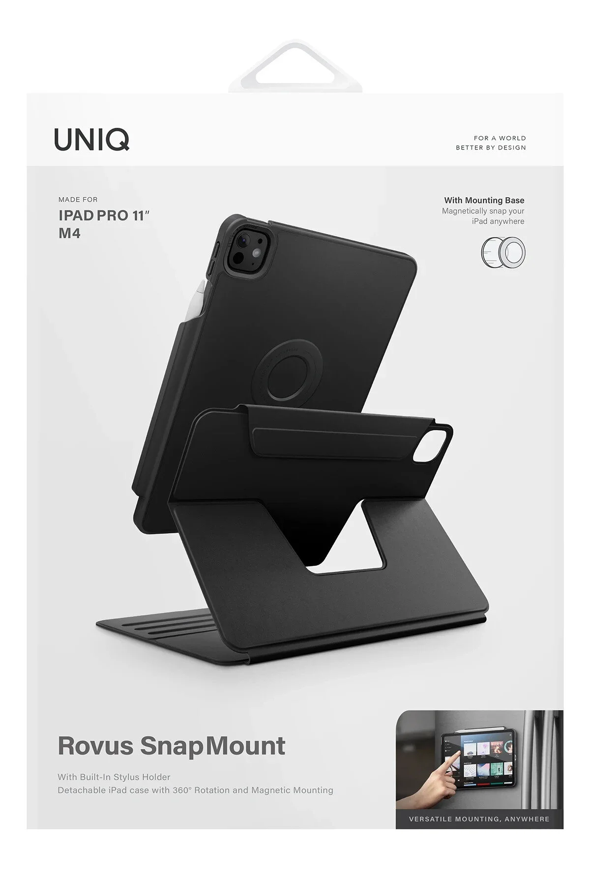 کاور تبلت مغناطیسی آی‌پد پرو 13 ROVUS SNAP MOUNT 360° MAGNET COVER UNIQ Better By Design