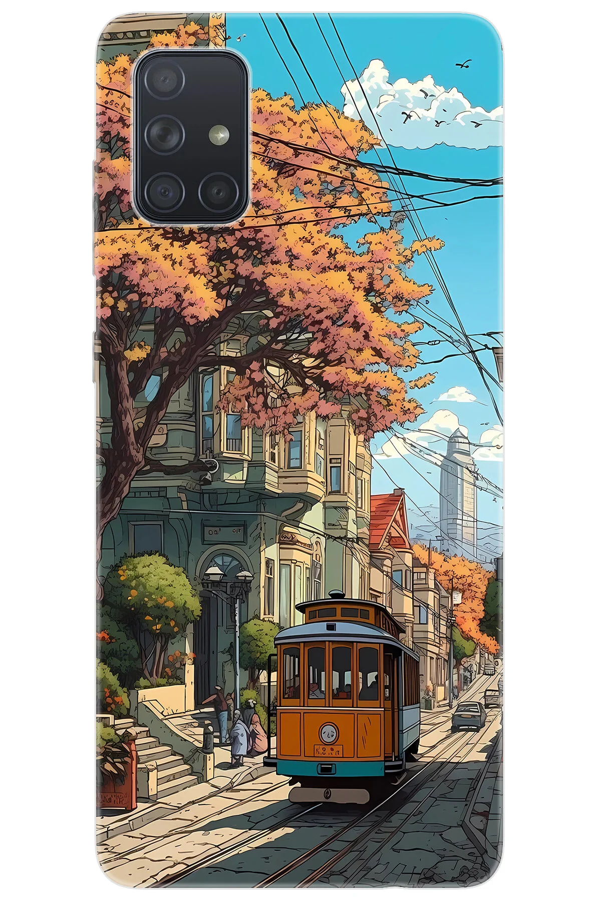 کاور و قاب SAMSUNG GALAXY A71 SM با الگوی چاپ سیلیکونی TRAM NGO سازگار: CP 3APSQUQ 645 Ceppare