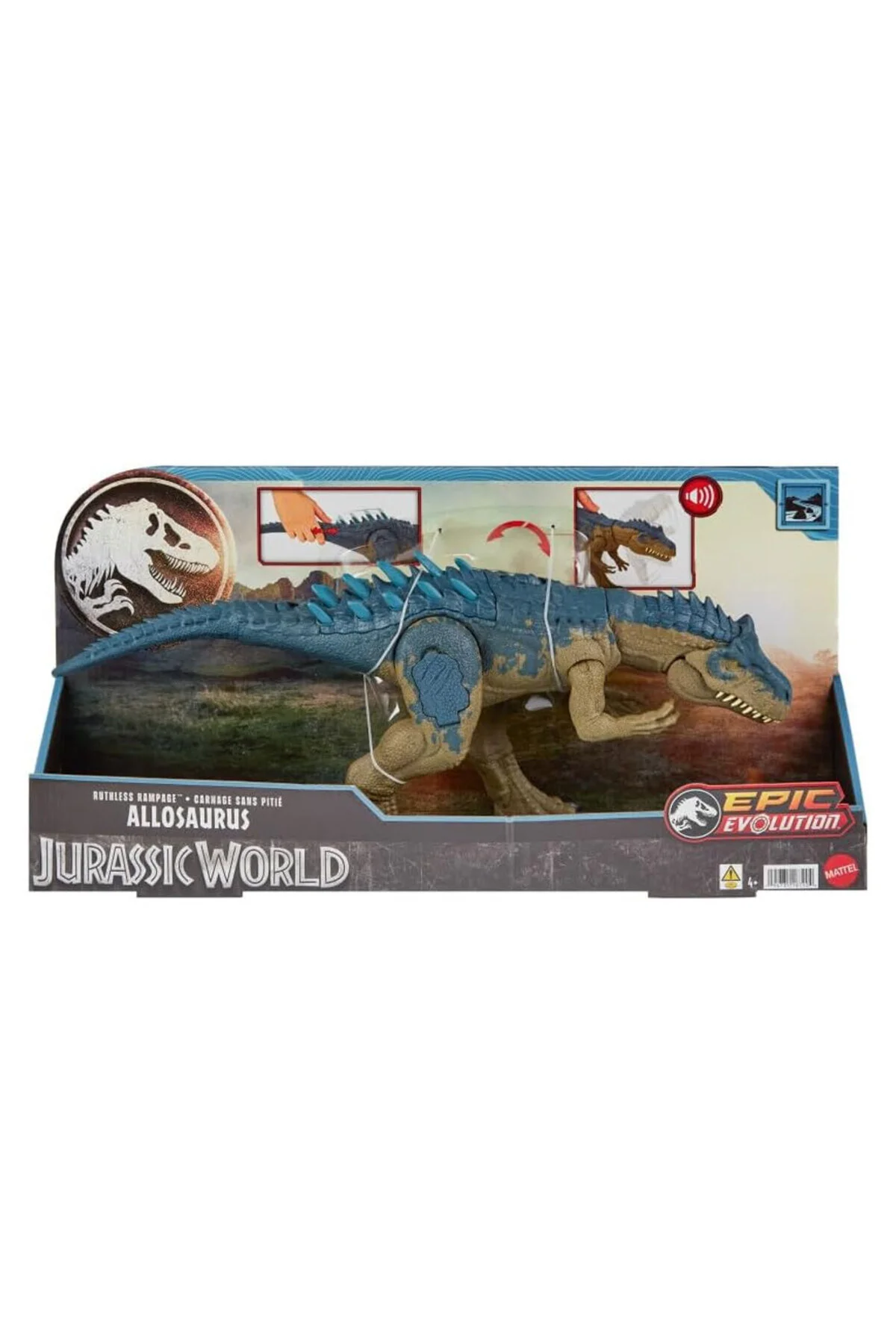 اسباب بازی های فیگور حیوانی شکل فوق العاده قدرتمند ALLOSAURUS | HRX50 Jurassic World