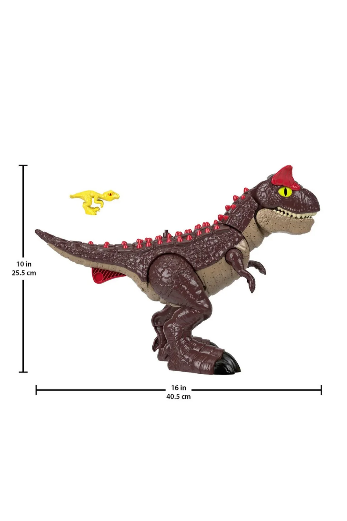 اسباب بازی های فیگور شخصیت JURASSIC WORLD SPIKE STRIKE CARNOTAURUS HML42 ایمجینکس Imaginext