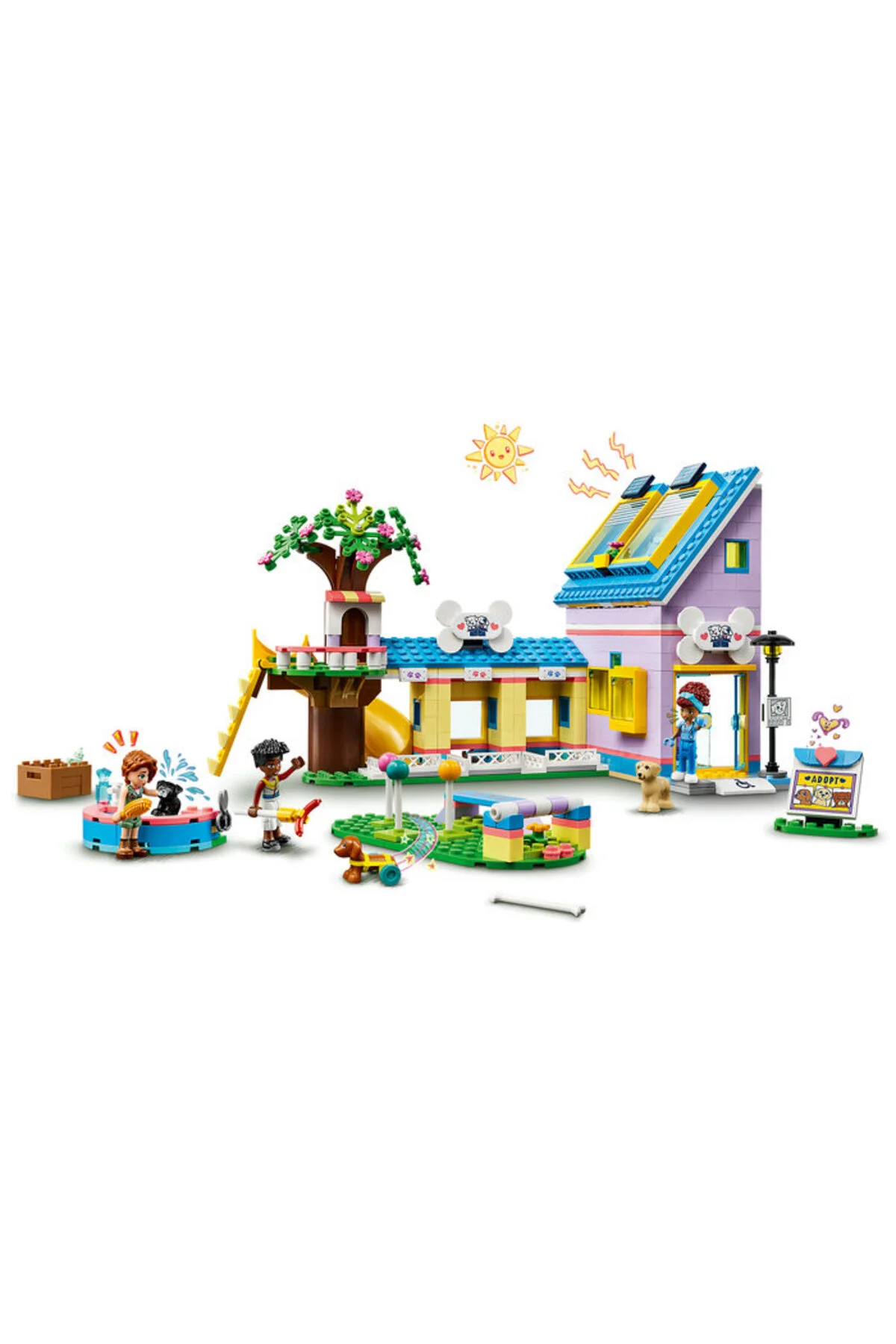 لگو و اسباب بازی های ساخت محور مرکز بازیابی سگ دوستان اورجینال LEGO