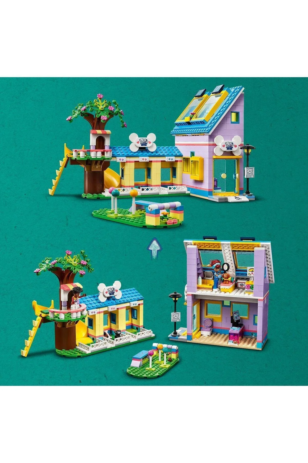 لگو و اسباب بازی های ساخت محور مرکز بازیابی سگ دوستان اورجینال LEGO