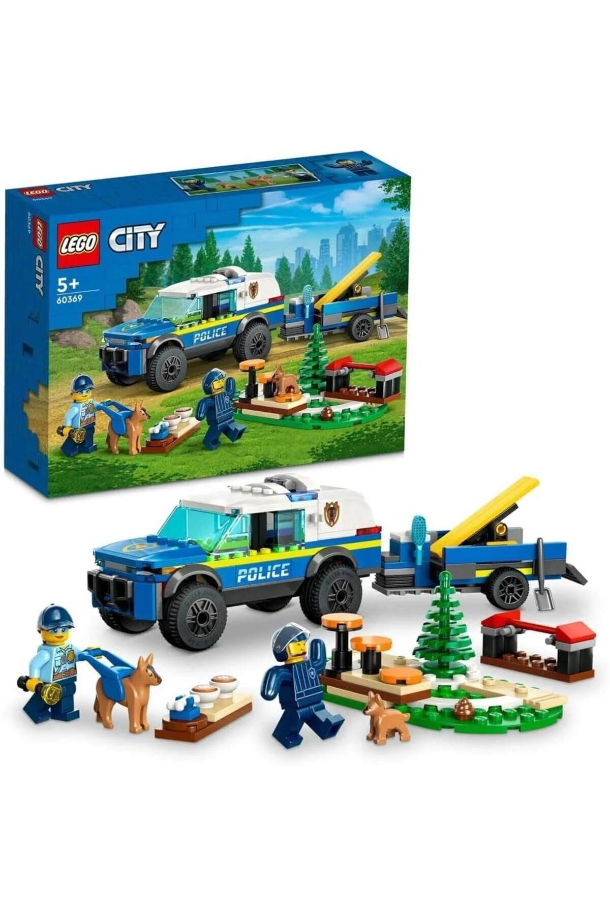 لگو و اسباب بازی های ساخت محور ® CITY MOBILE POLICE DOG TRAINING 60369 TOY BUILDING SET FOR KIDS 5+ 197P از ترکیه LEGO