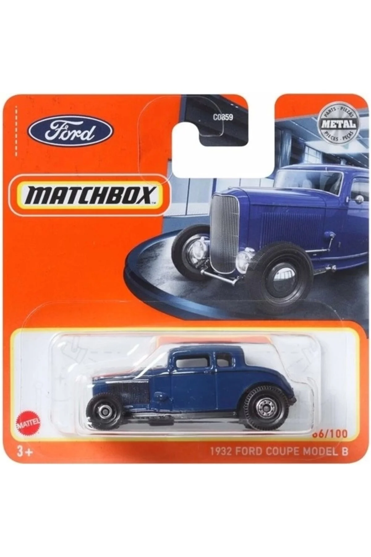 ماشین اسباب بازی C0859 1:64 اتومبیل های تک 1932 فورد کوپه مدل B Hfr54 Matchbox