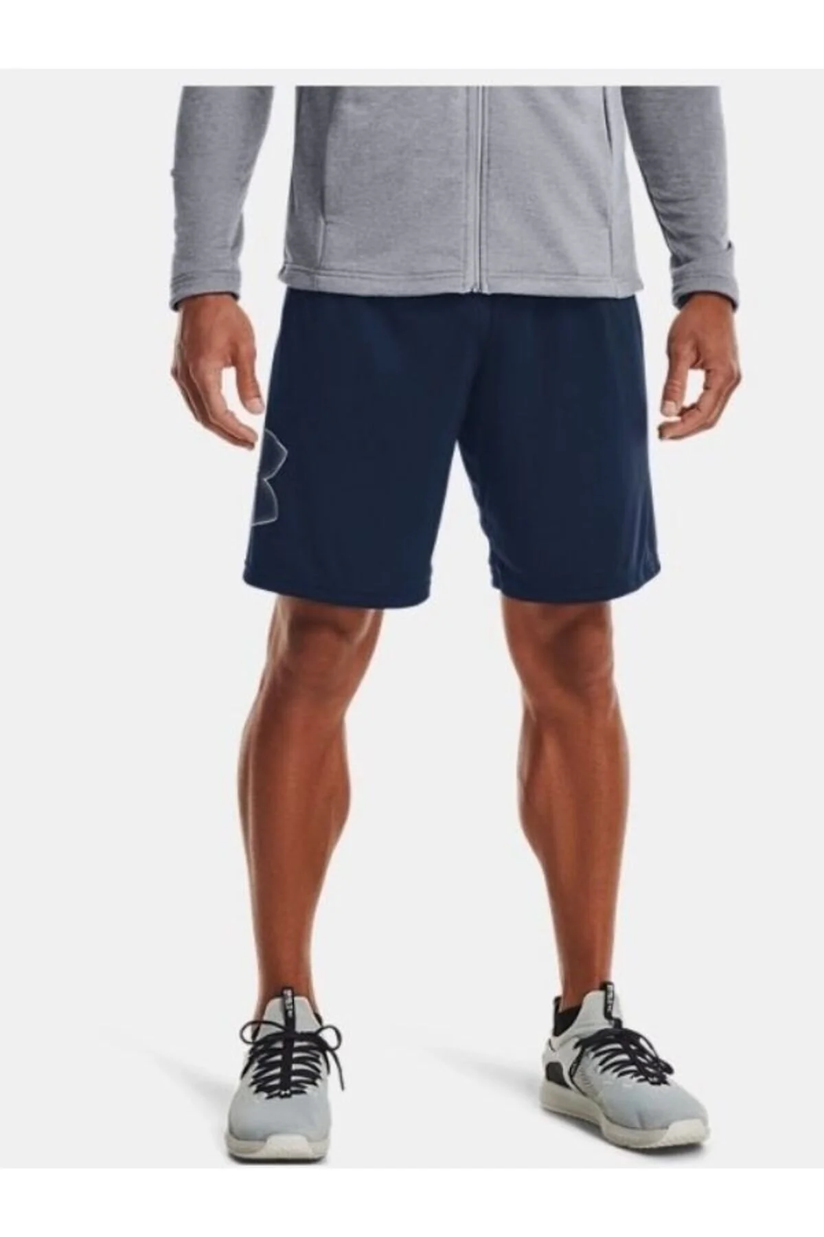 شورت ورزشی آبی مردانه های گرافیکی فناوری UA Under Armour
