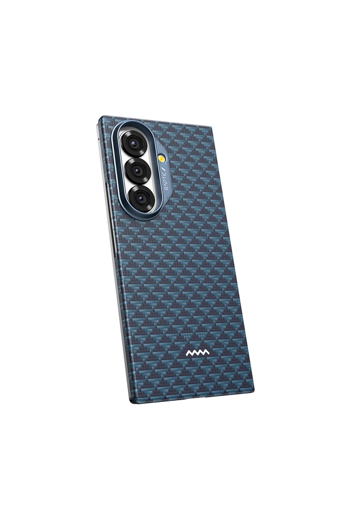 کاور و قاب GALAXY Z FOLD 7 CASE M SAFE سازگار با پوست آرامید سری ORIGIN روی جلد آبی دریایی Raptic