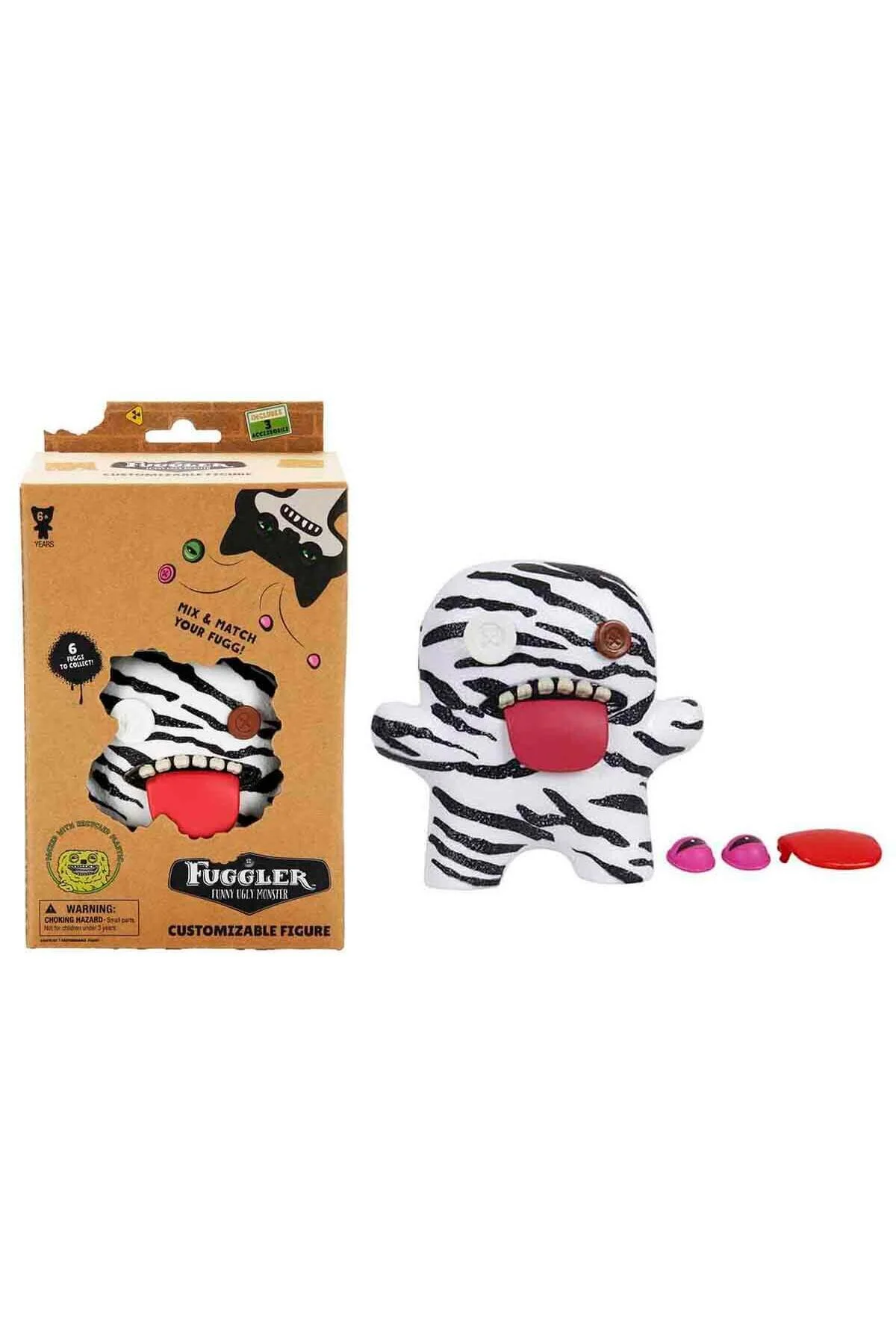 اسباب بازی های فیگور دیگر شکل تکی قابل تنظیم 2 OOGAH BOOGAH ZEBRA Fuggler