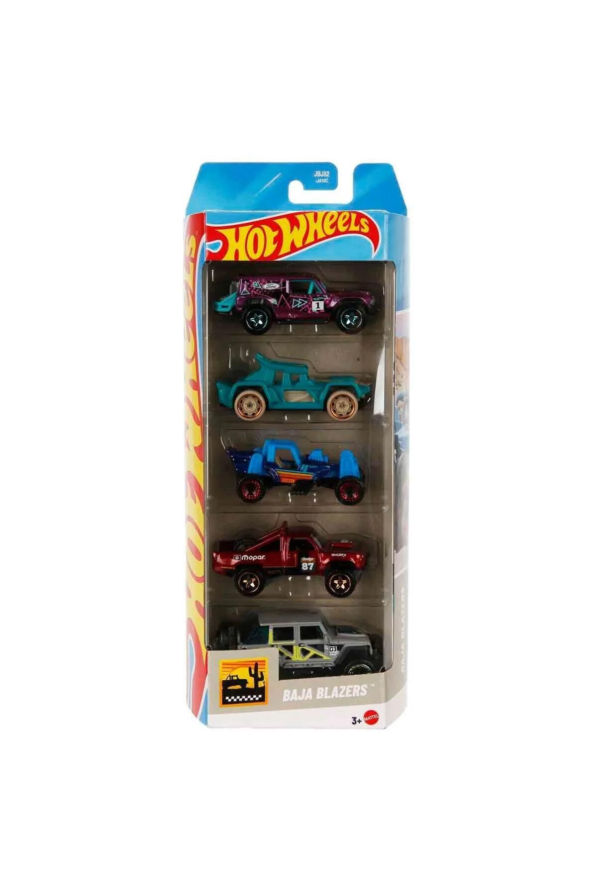 ماشین اسباب بازی مجموعه 5 قطعه JBJ82 BAJA BLAZERS HOT WHEELS
