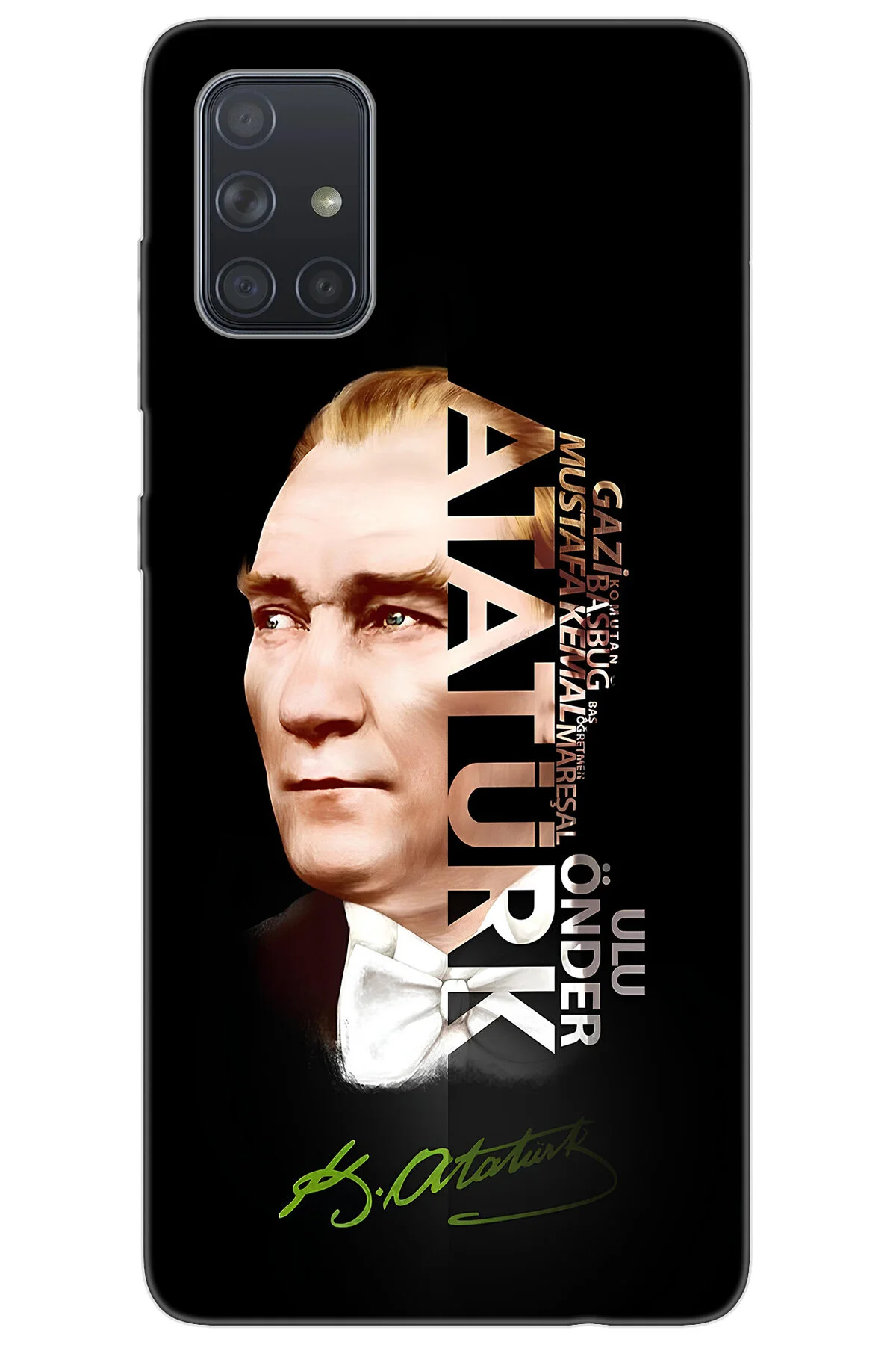 کاور و قاب SAMSUNG GALAXY A71 SM با الگوی سیلیکونی طرح دار سازگار کیس آتاتورک NGO:681 CP 6K9THSI Ceppare