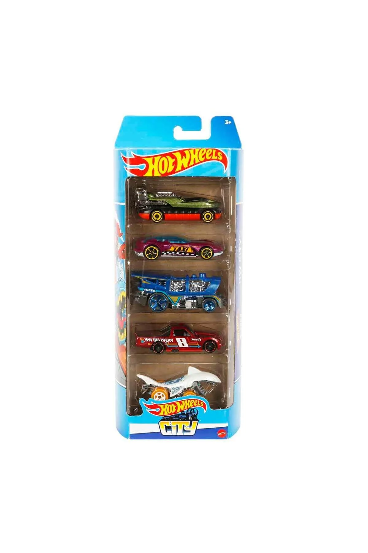 اسباب بازی های فیگور دیگر مردانه و زنانه مجموعه 5 CAR HTV55 BEASTS STREET HOT WHEELS