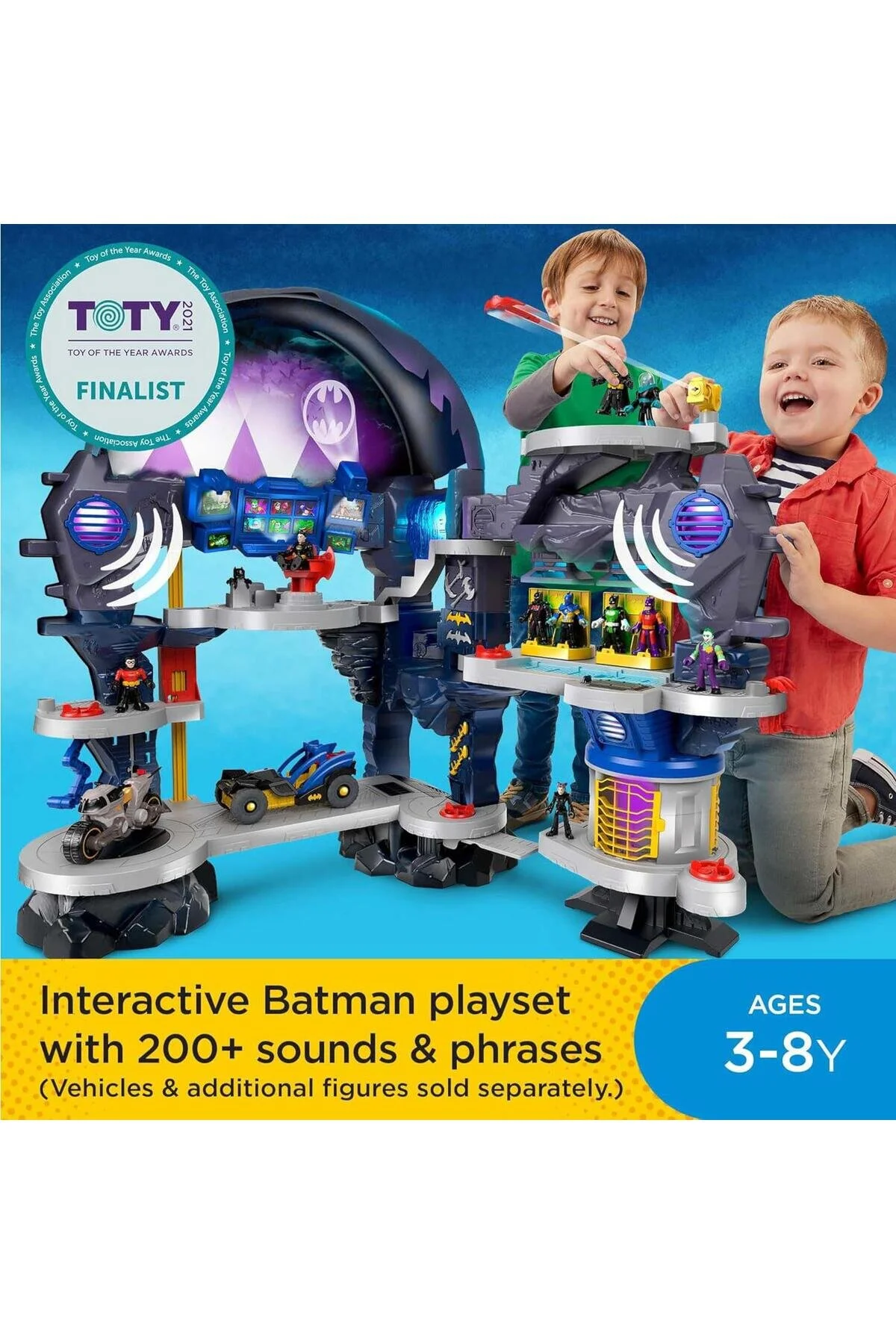 ست بازی مردانه و زنانه DC SUPER FRIENDS فوق العاده عالی BATCAVE BATMAN HOUSE CAVE ایمجینکس Imaginext