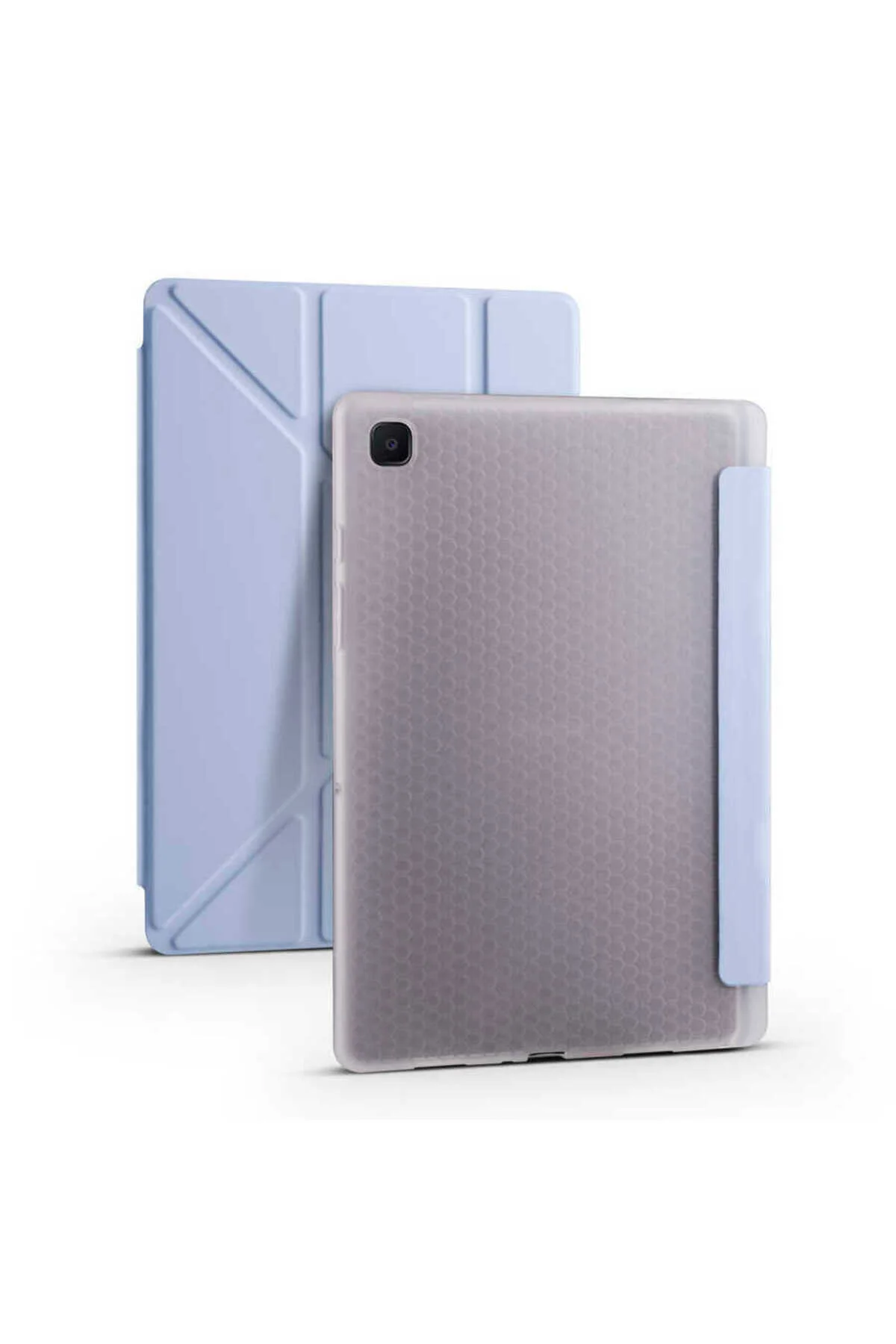 کاور تبلت قاب پایه GALAXY TAB A7 10.4 سازگار سه تاشو با محفظه قلم آبی Effox