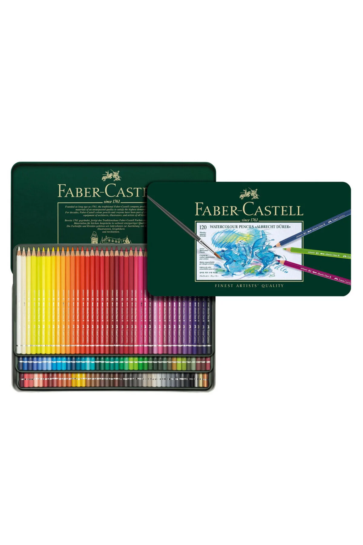 Faber Castell ست مداد آبرنگ 120 رنگ آلبرشت دورر آکوارل