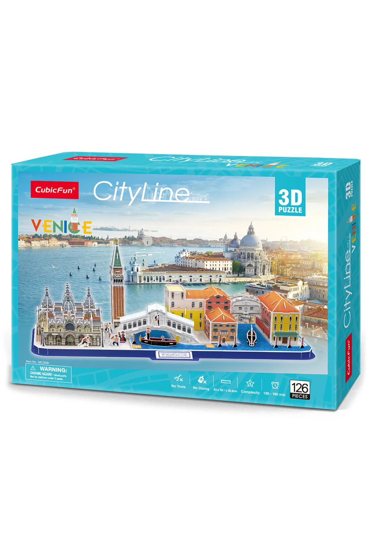 اشیاء دکوراتیو و مجسمه پازل 3D ونیز 126 قطعه Cubic Fun