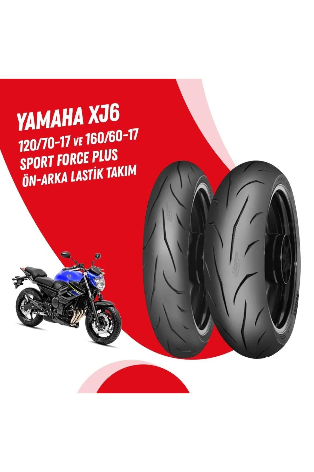 لاستیک موتورسیکلت ست یاماها XJ6 SPORT FORCE Mitas
