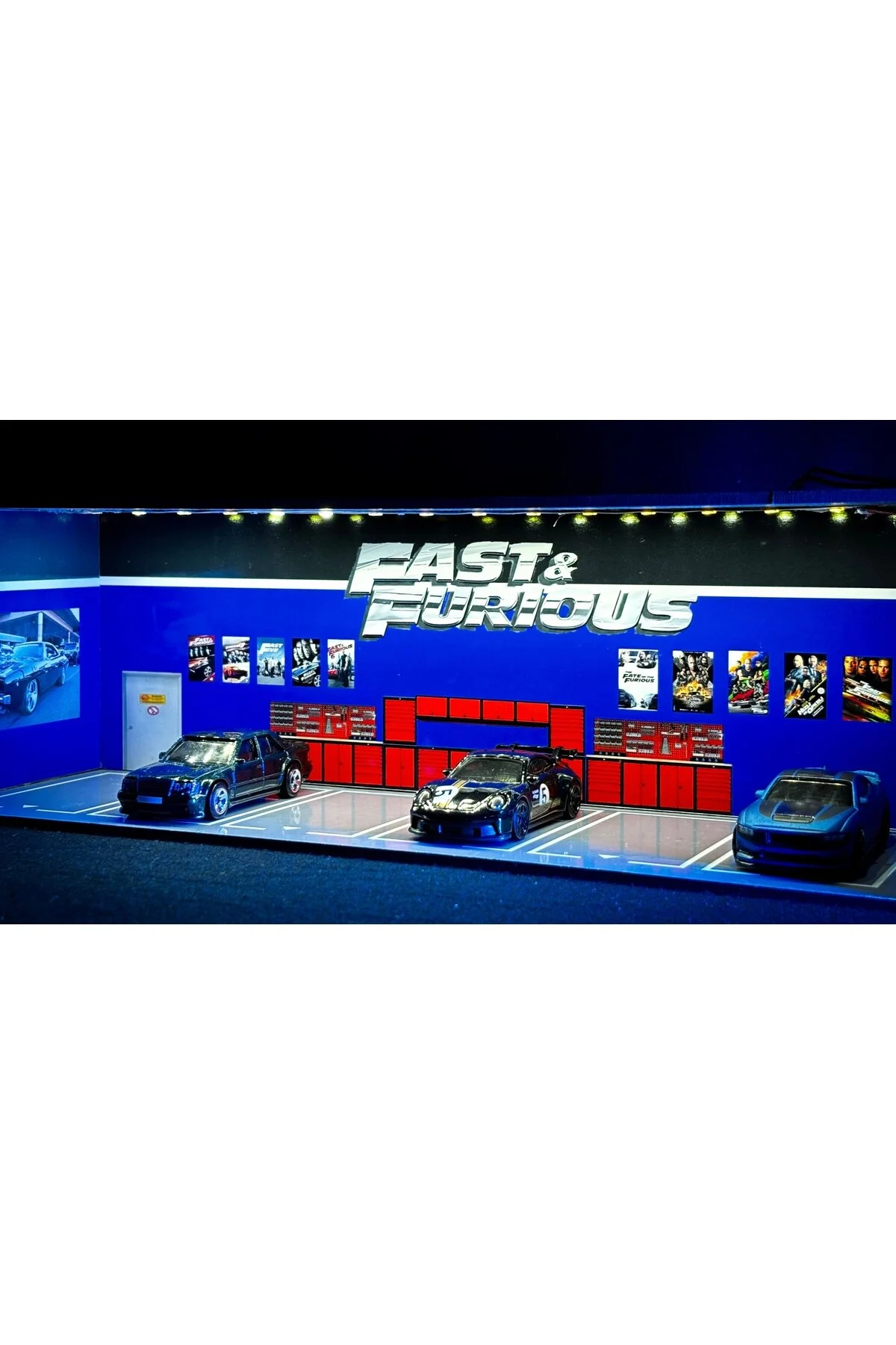 ماکت دیوراما گاراژ سریع و خشمگین کارگاه مینی ماشین هات ویلز اورجینال HOT WHEELS