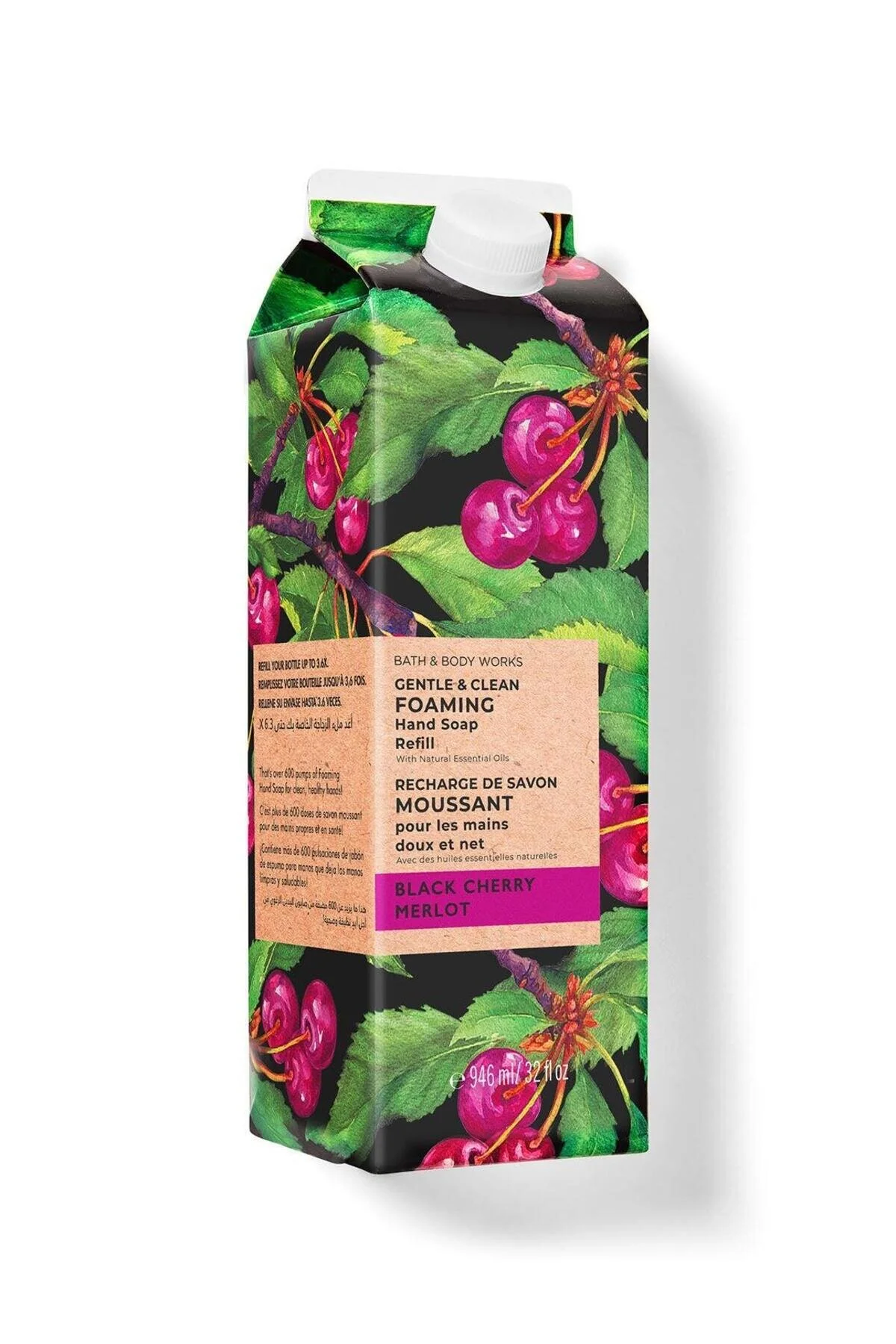 صابون مایع فوم پر کردن مجدد گیلاس سیاه Bath & Body Works