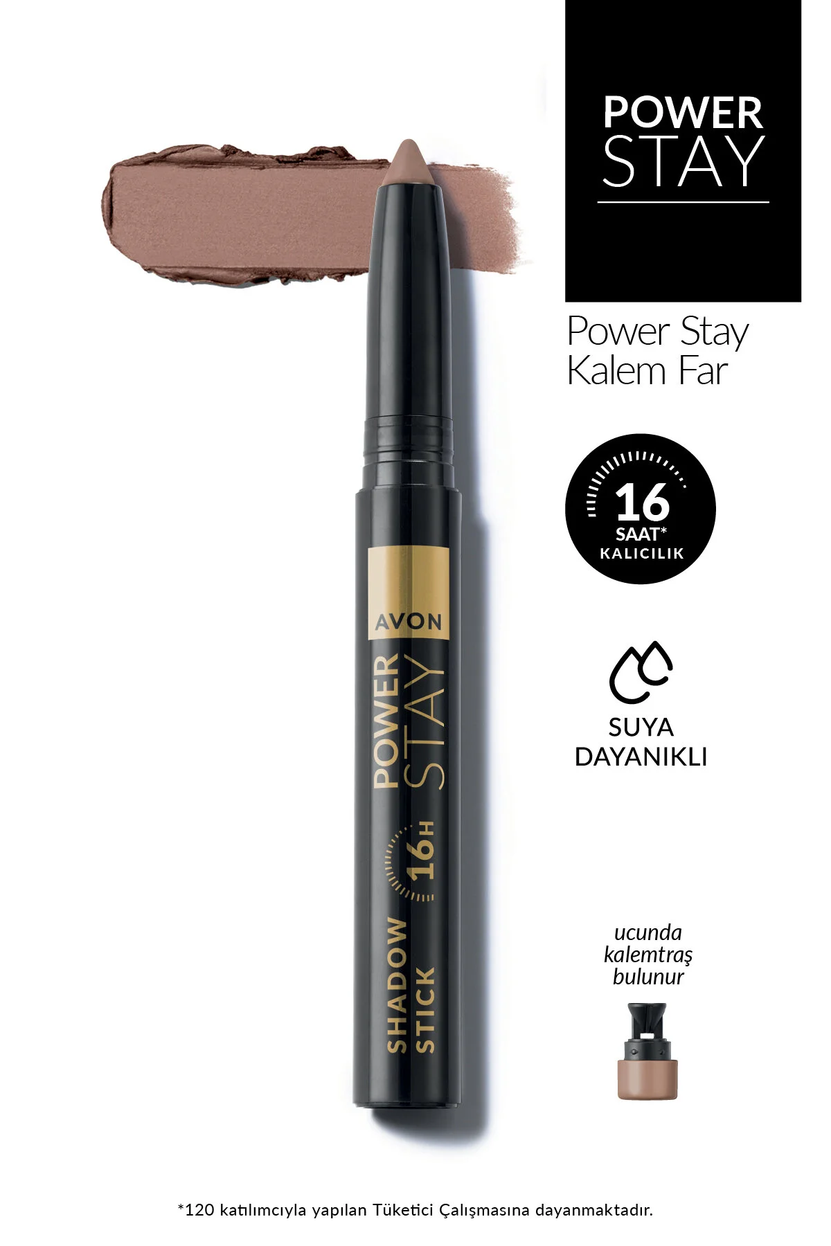 سایه چشم استیکی پاور استی رنگ ملایم موی آون Avon