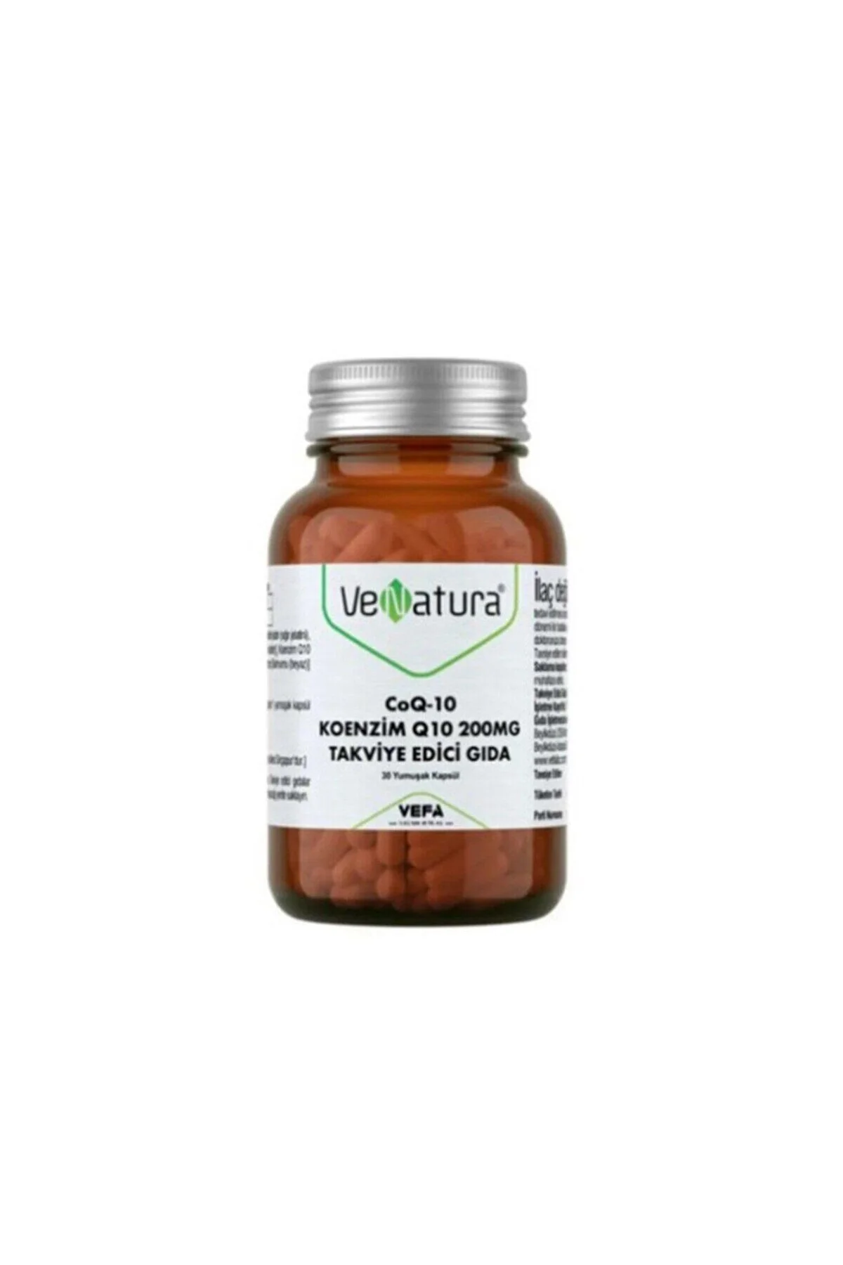 میان وعده سالم COQ 10 COENZYME Q10 200 میلی گرم تقویت کننده مواد غذایی 30 کپسول Venatura