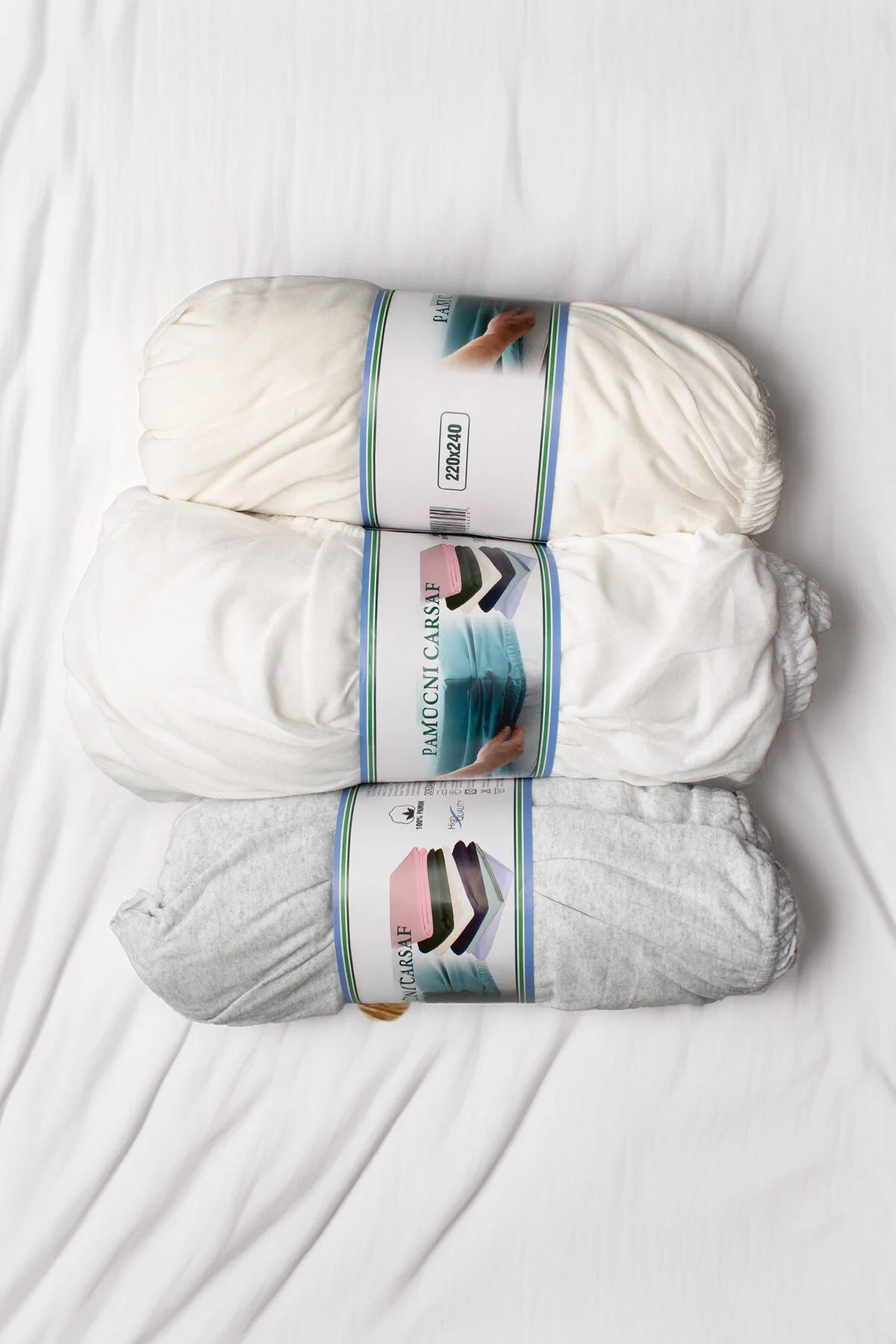 ست ملحفه خیلی بزرگ ورق های اقتصادی پنبه طبیعی 220X240 Meren Underwear