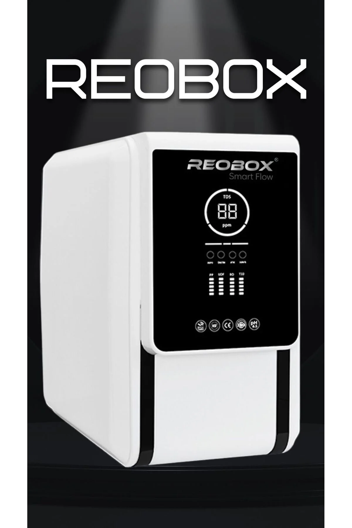 تصفیه کننده آب دستگاه هوشمند 6 مرحله ای تمام دیجیتال بدون پمپ REOBOX