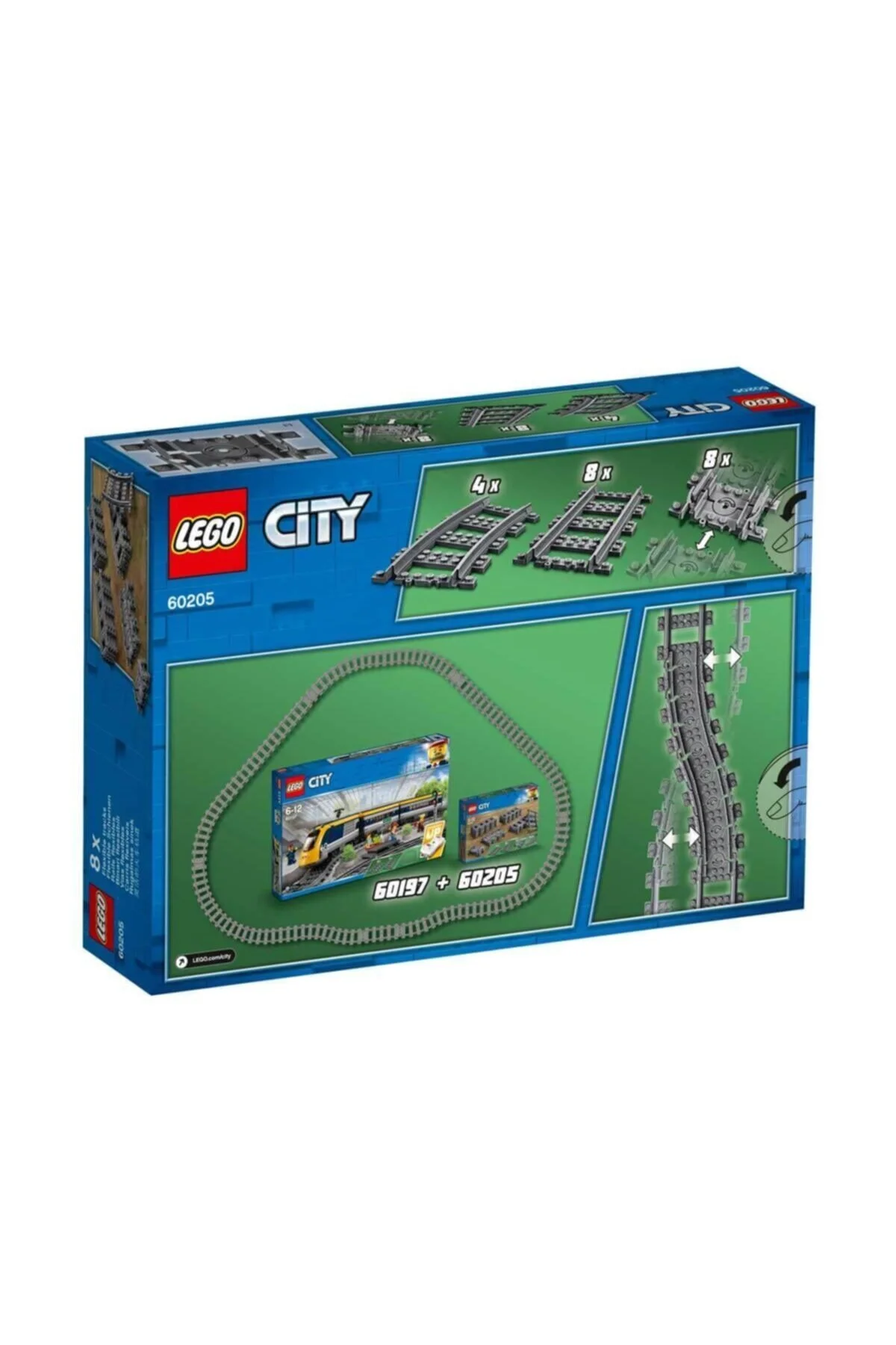 اسباب بازی های پشمی قطار شهری ریل 60205 اورجینال LEGO