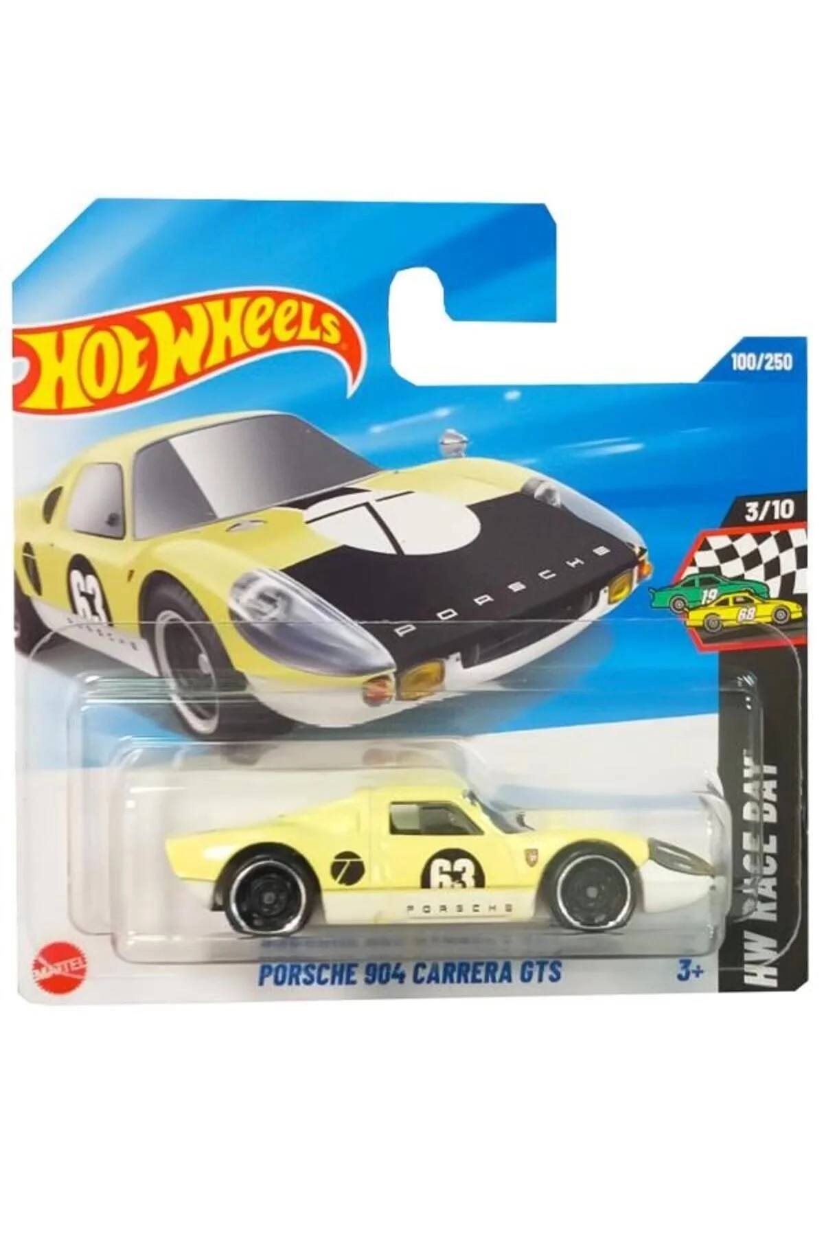 ماشین اسباب بازی COMPACT HW RACE DAY PORSCHE 904 CARRERA GTS HYX41 از ترکیه HOT WHEELS