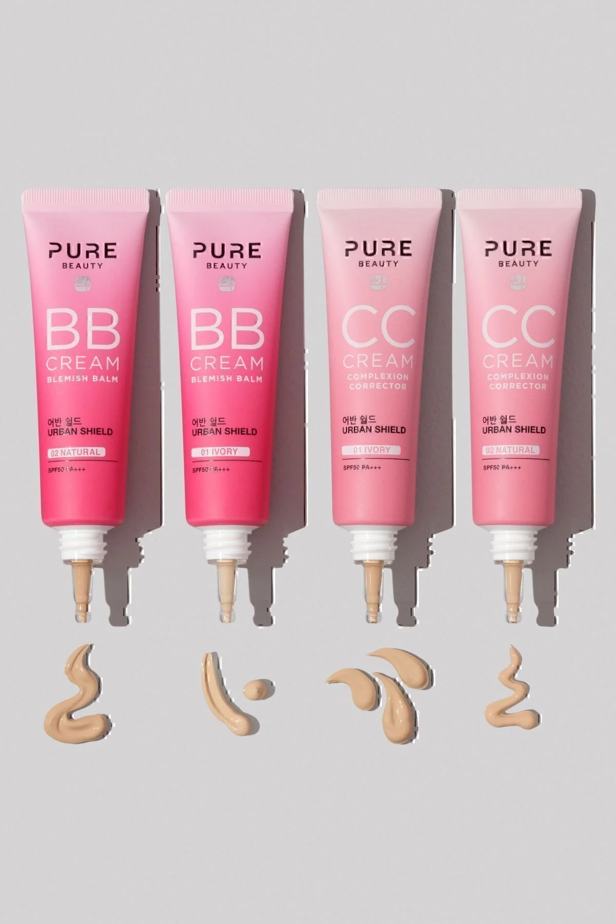 بی بی کرم Spf50 Pa+++ Ivory حجم 30 میلی لیتر پیور بیوتی Pure Beauty