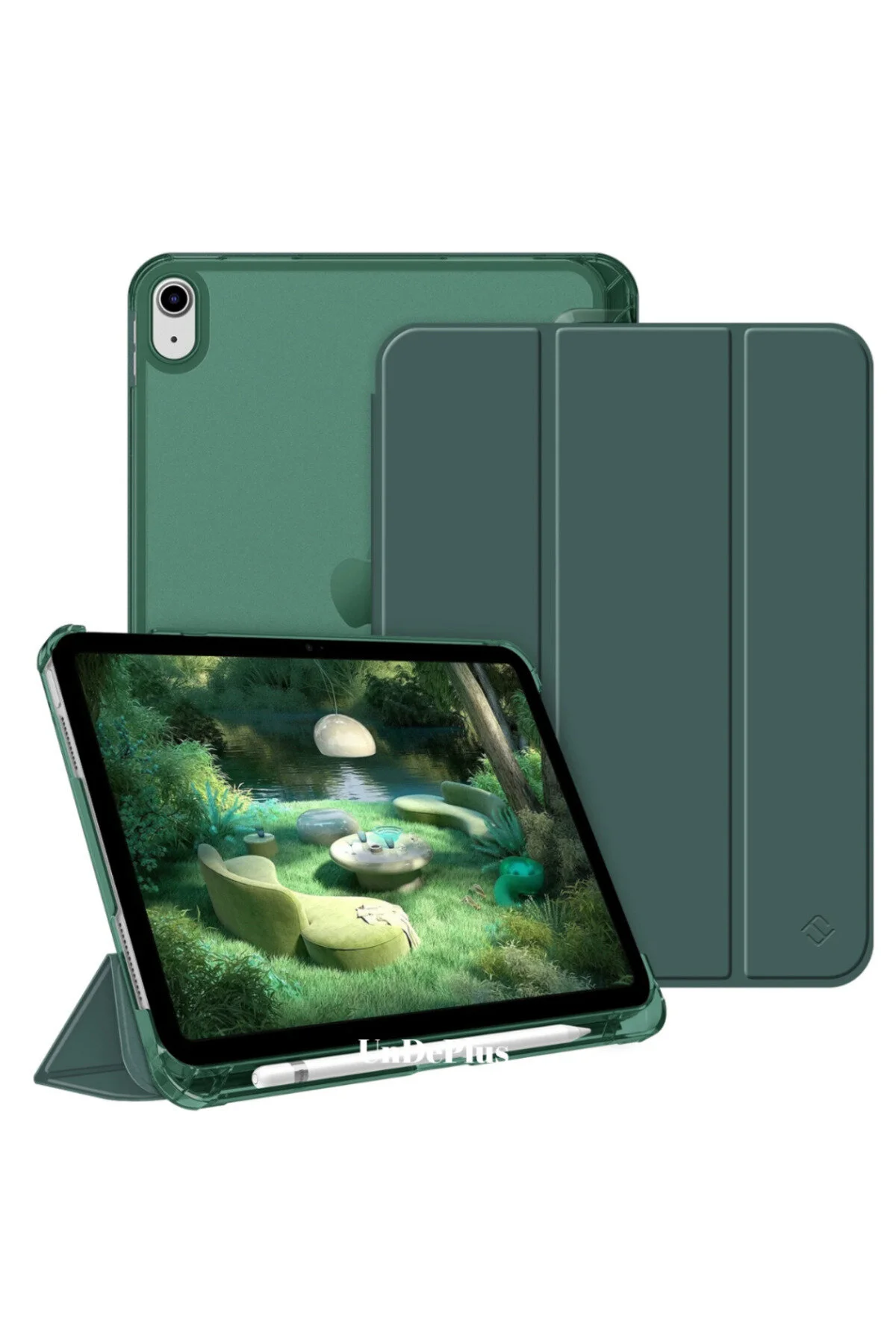 کاور تبلت APPLE IPAD 11TH A16 و 10TH 10.9 FLIP CASE سازگار سبز + ماوس صفحه کلید بلوتوث قلم Covpor