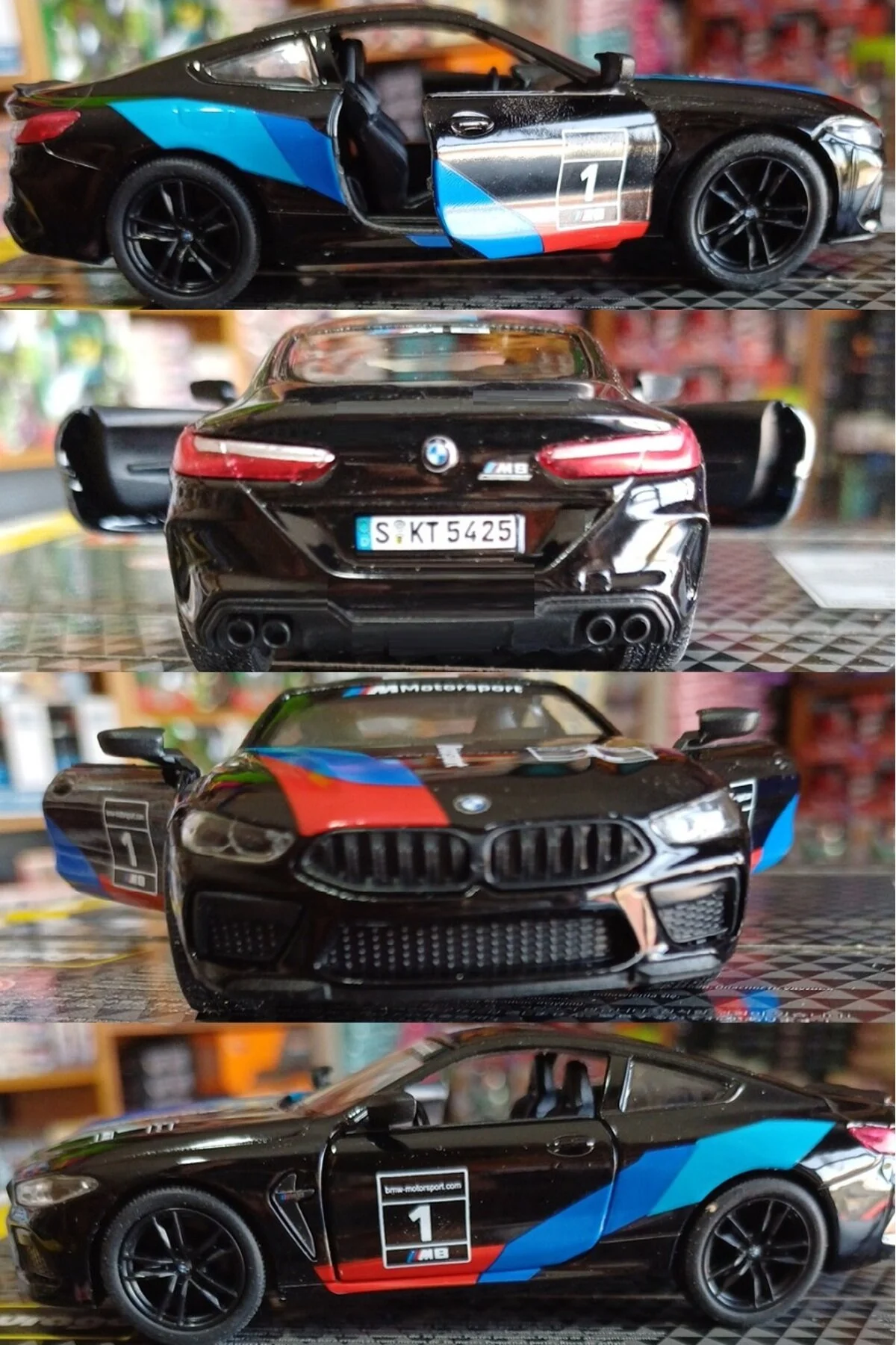 مدل خودرو BMW M8 COUPE DIECAST METAL ORIGINAL اصلاح شده 1.36 CAR MOTORSPORT چک OYUNCAKSAHİLİ