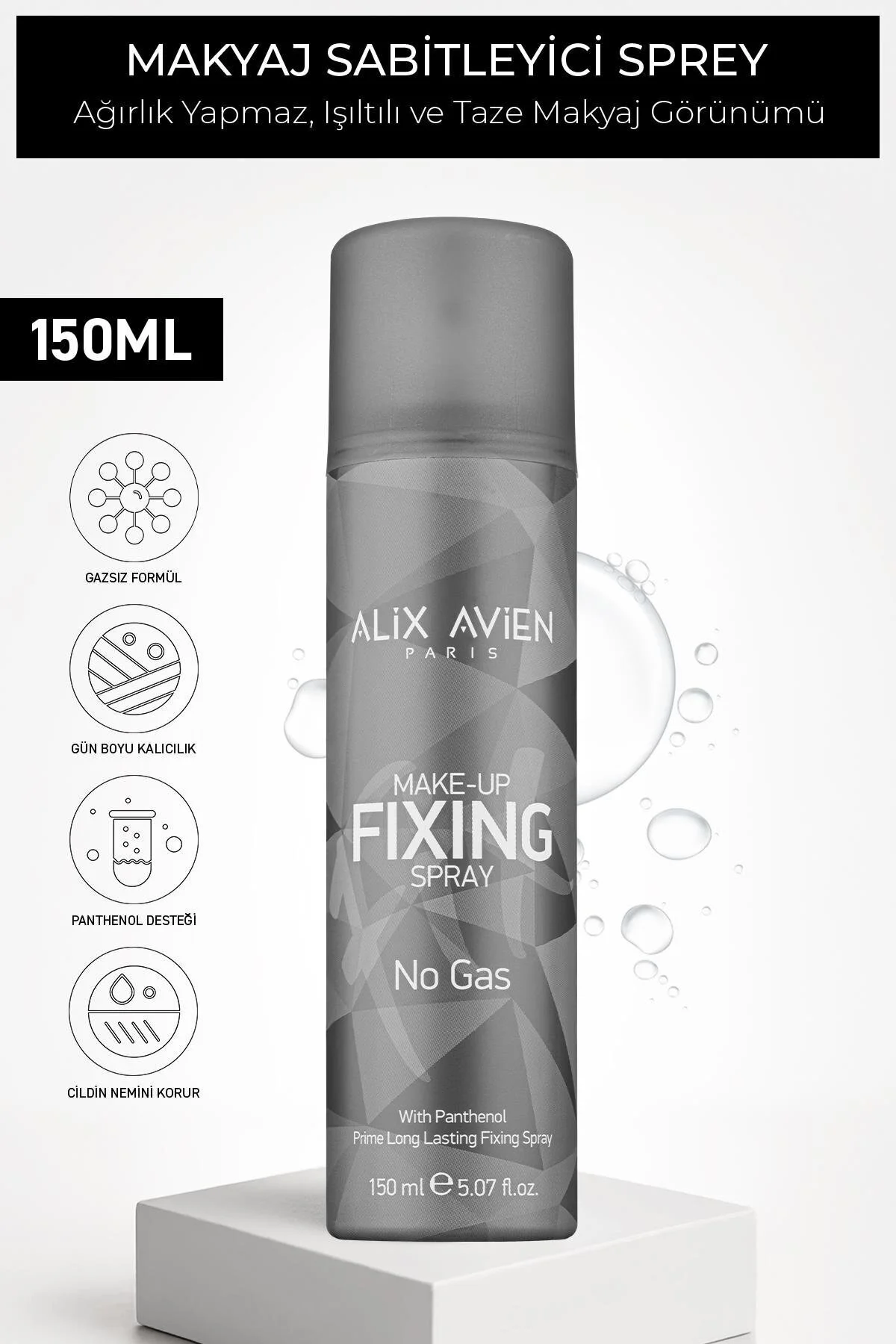 Alix Avien استحکام‌دهنده آرایش اسپری ثابت‌کننده آرایش 150 میلی‌لیتر