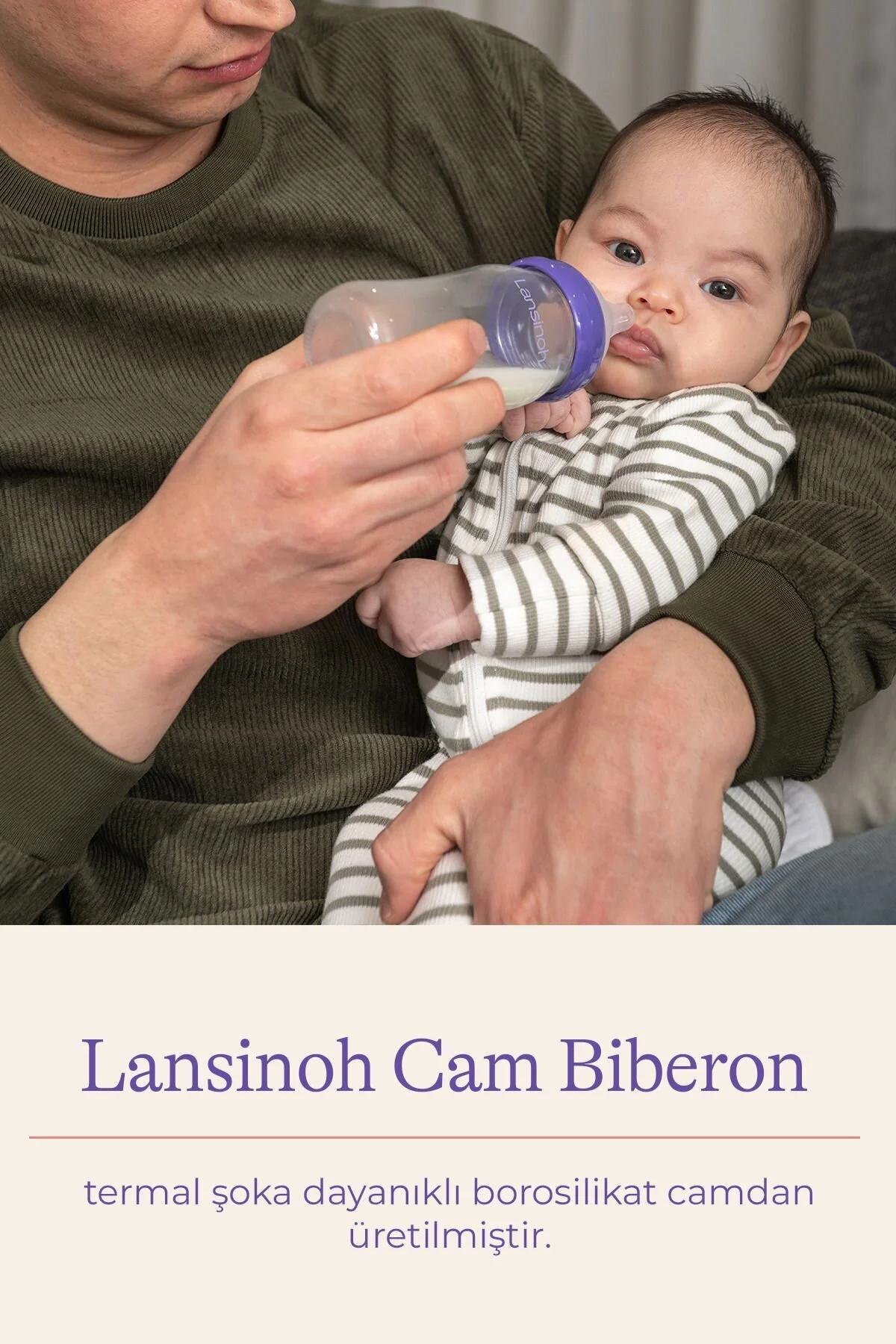 شیشه پستانک بطری ای & ® 240 میل LANSINOH