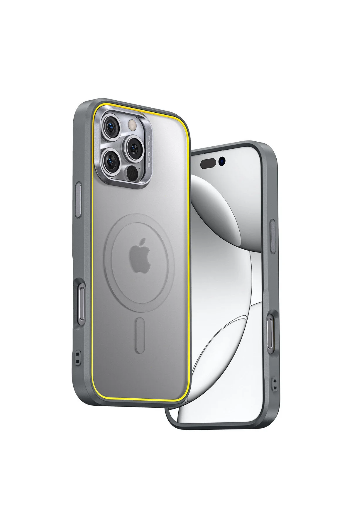 کاور و قاب THE FUTURE IPHONE 16 PRO CASE MAGSAFE تیتانیوم طبیعی Aohi