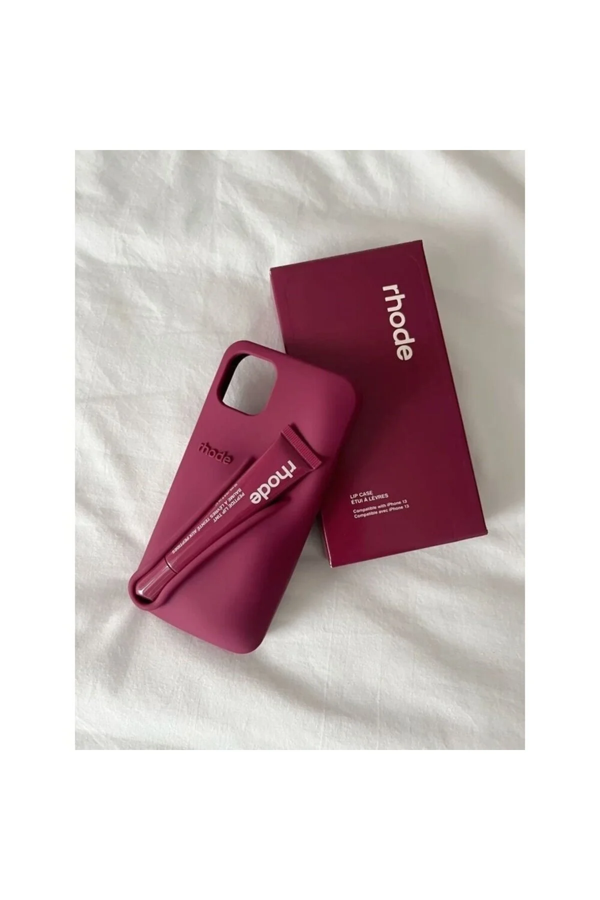 کاور و قاب RHODE SAMSUNG GALAXY S25 ULTRA LIPSTICK در مقایسه با مورد سیلیکون BONJUX