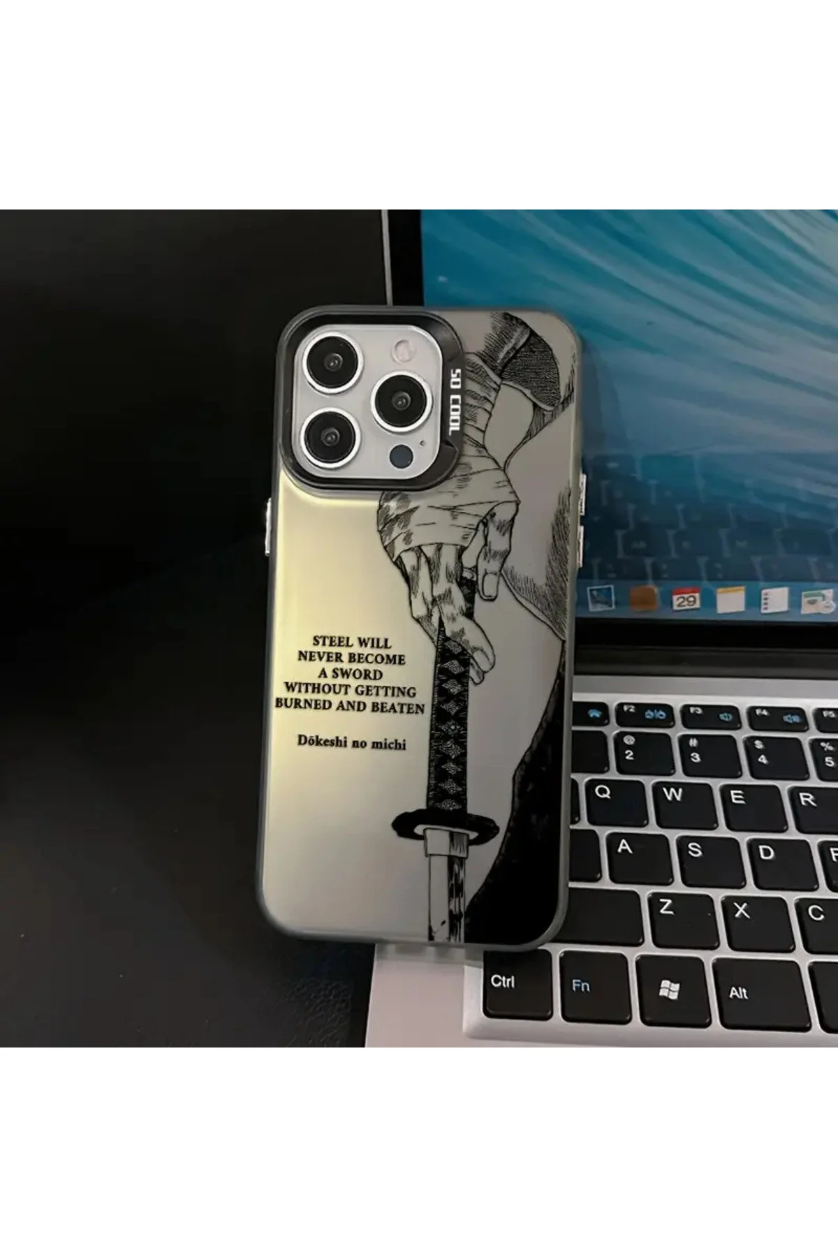 کاور و قاب SAMURAI HARD EDGES SOFT PHONE CASE سازگار با IPHONE 15 PRO MAX Caseji