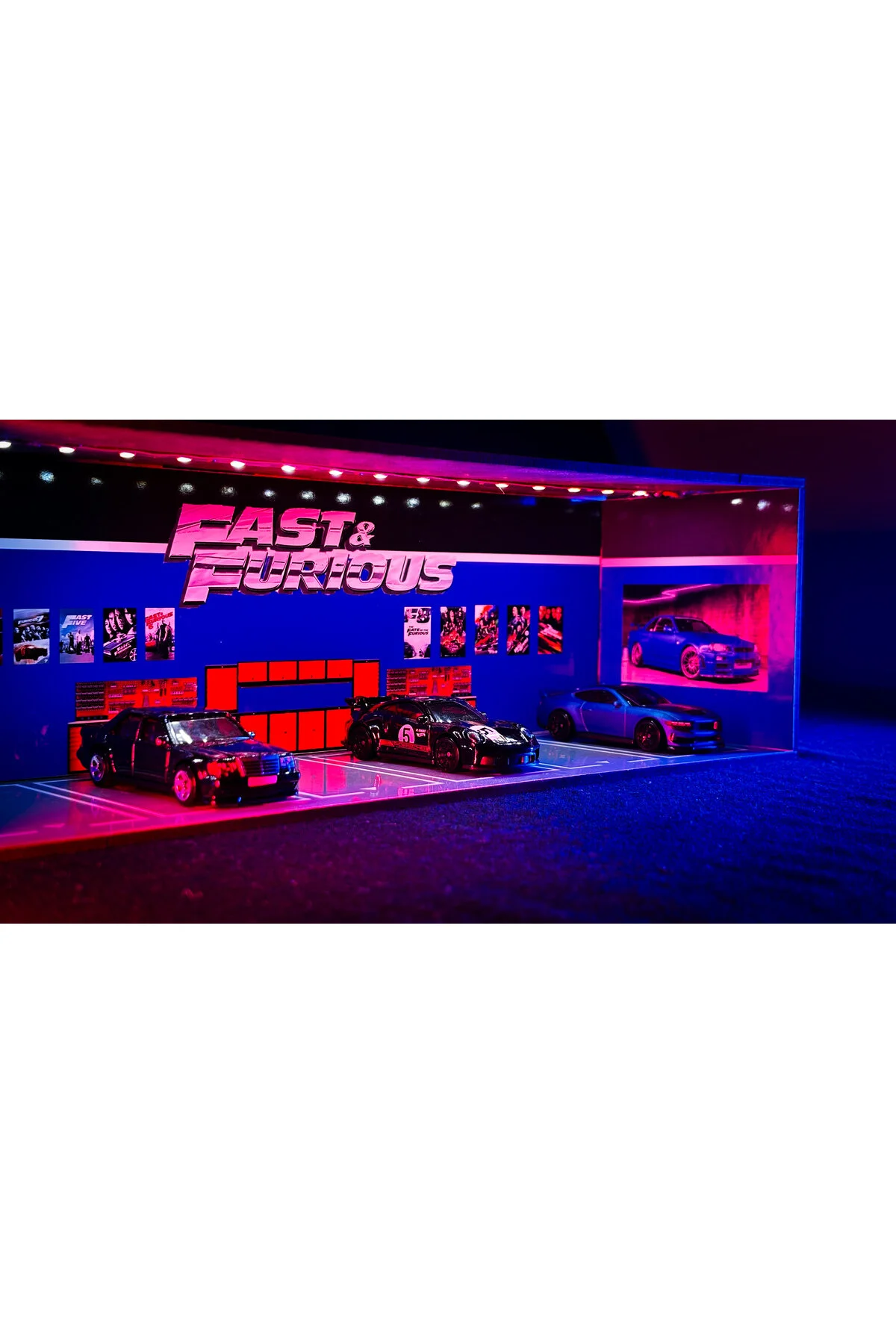 ماکت دیوراما گاراژ سریع و خشمگین کارگاه مینی ماشین هات ویلز اورجینال HOT WHEELS