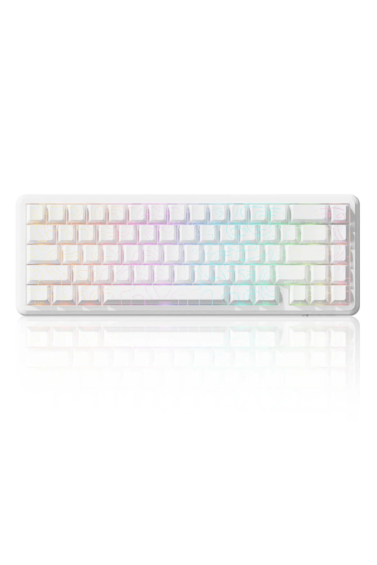 کیبورد مخصوص بازی حمله به کوسه X65 HE RGB هرتز سریع ماشه ضربه محکم و ناگهانی صفحه کلید مغناطیسی درایور 0.01MM GİZA