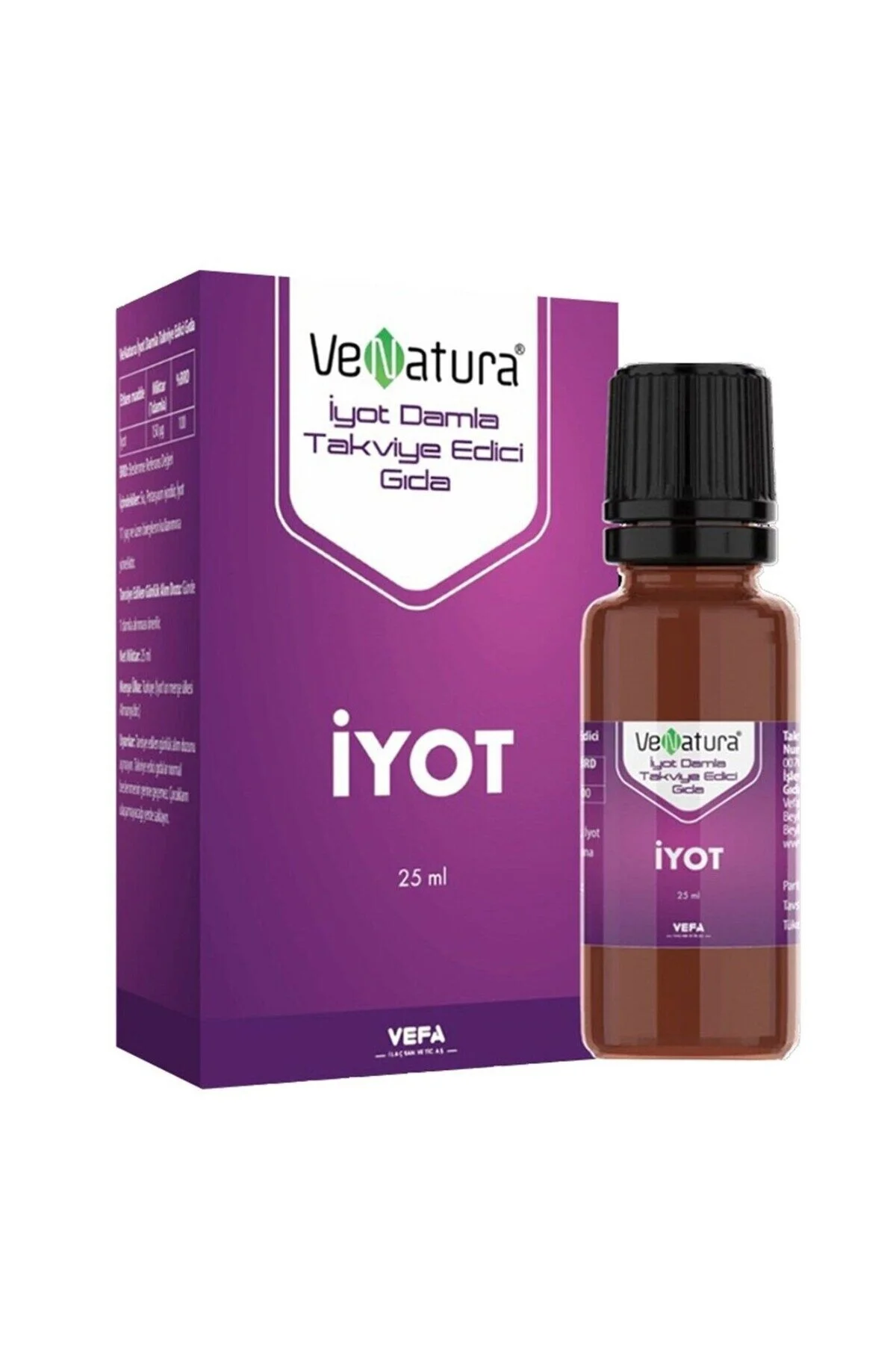 قطره ید 25 میلی لیتری مناسب برای سلامتی و تقویت سیستم ایمنی واناتورا Venatura