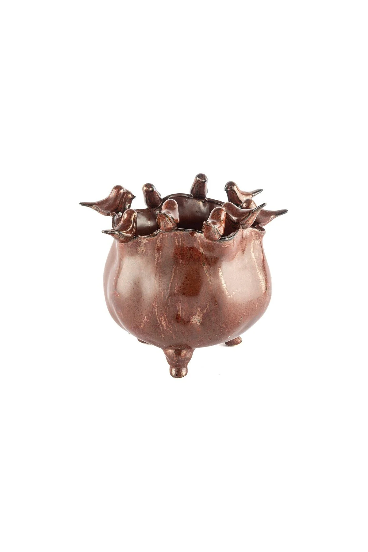 گلدان قهوه پرنده 28X24CM اورجینال Mikasa Moor